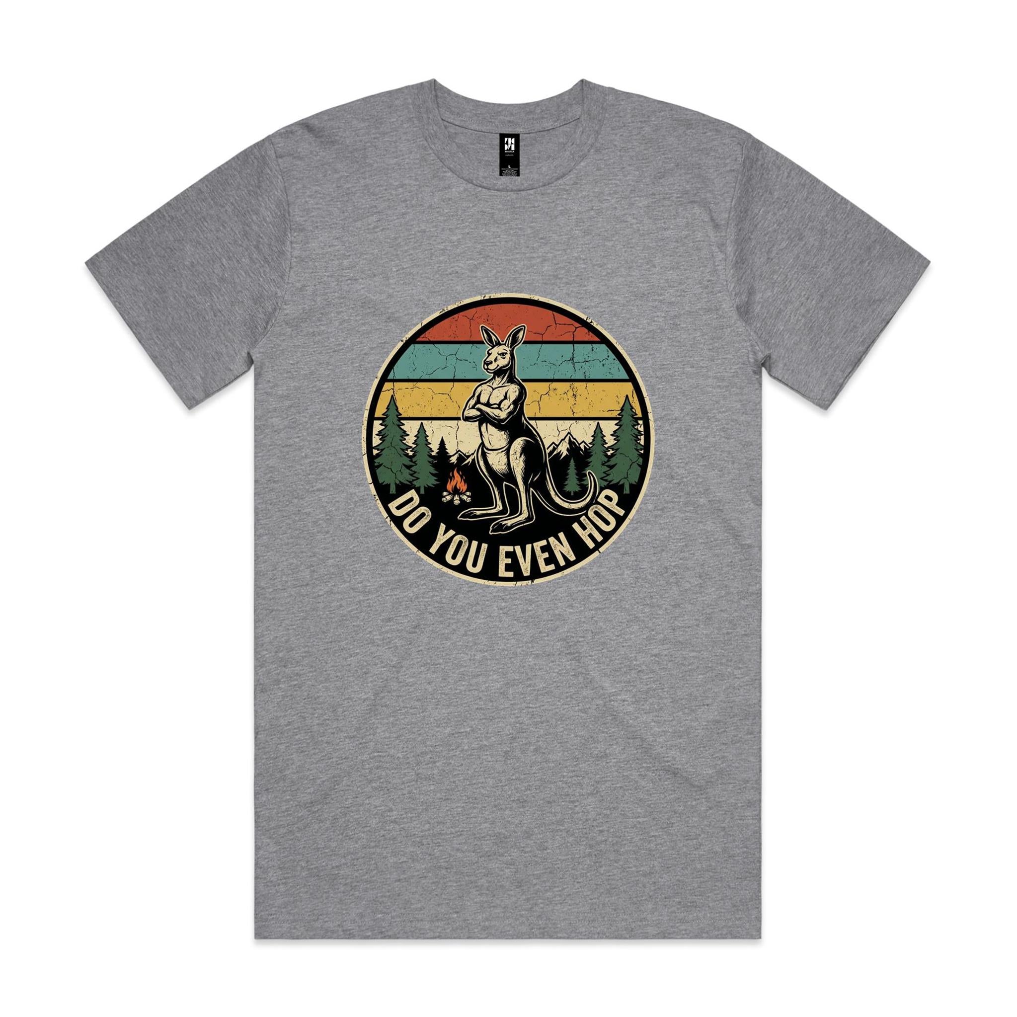 Do You Even Hop — Buff Kangaroo Retro Gym Tee