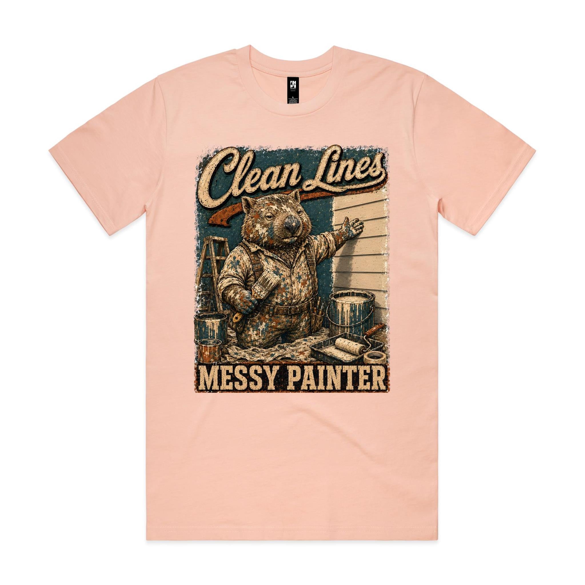 Clean Lines, Messy Painter | Wombat Painter Tee