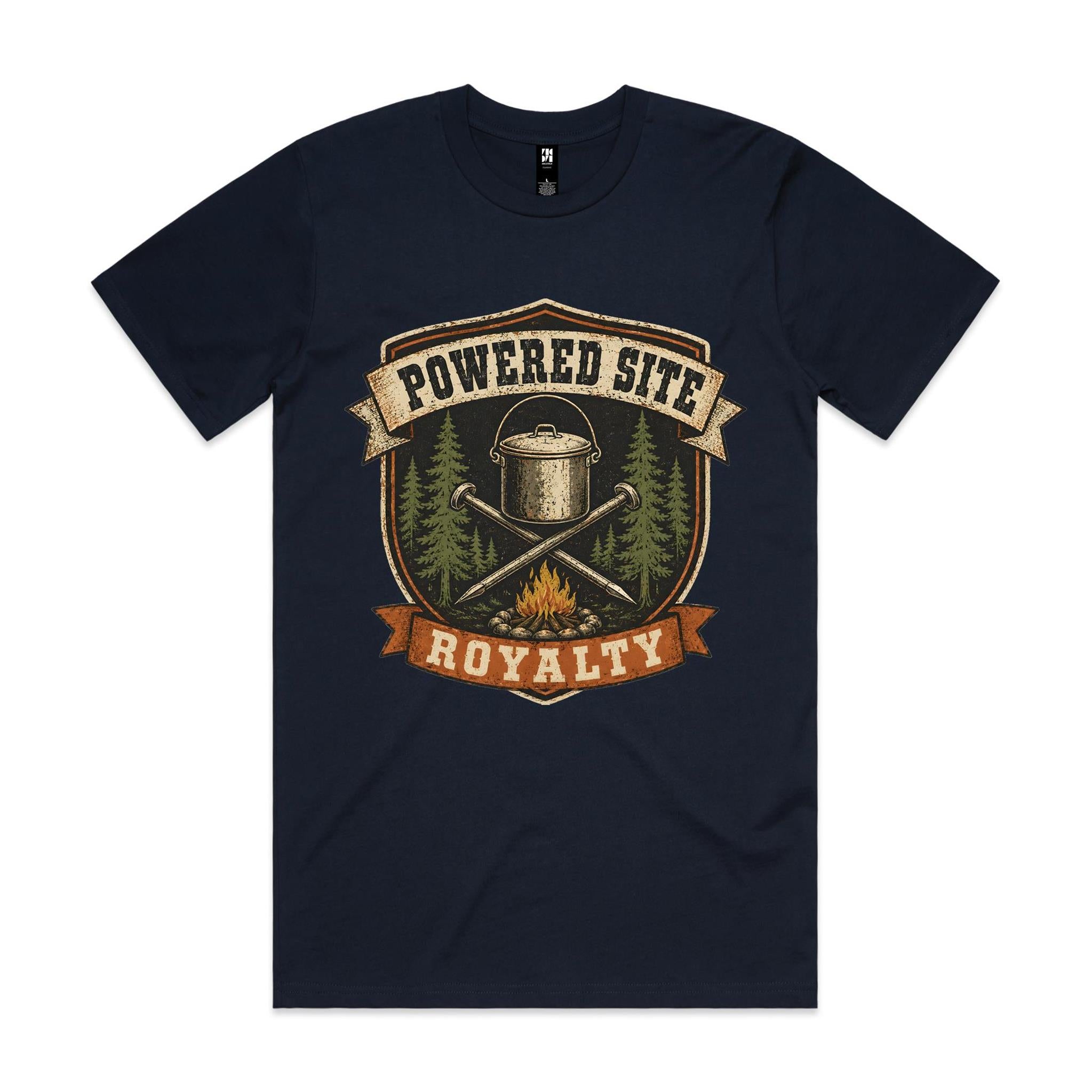 Powered Site Royalty — Camping Tee