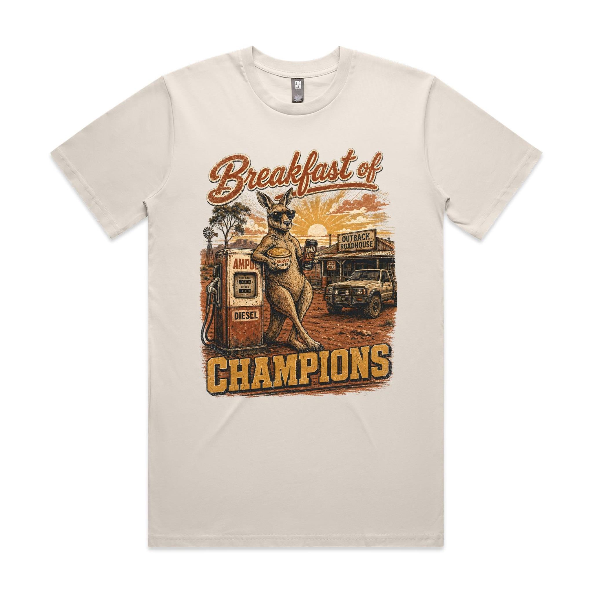 Breakfast of Champions — Kangaroo Servo Tee