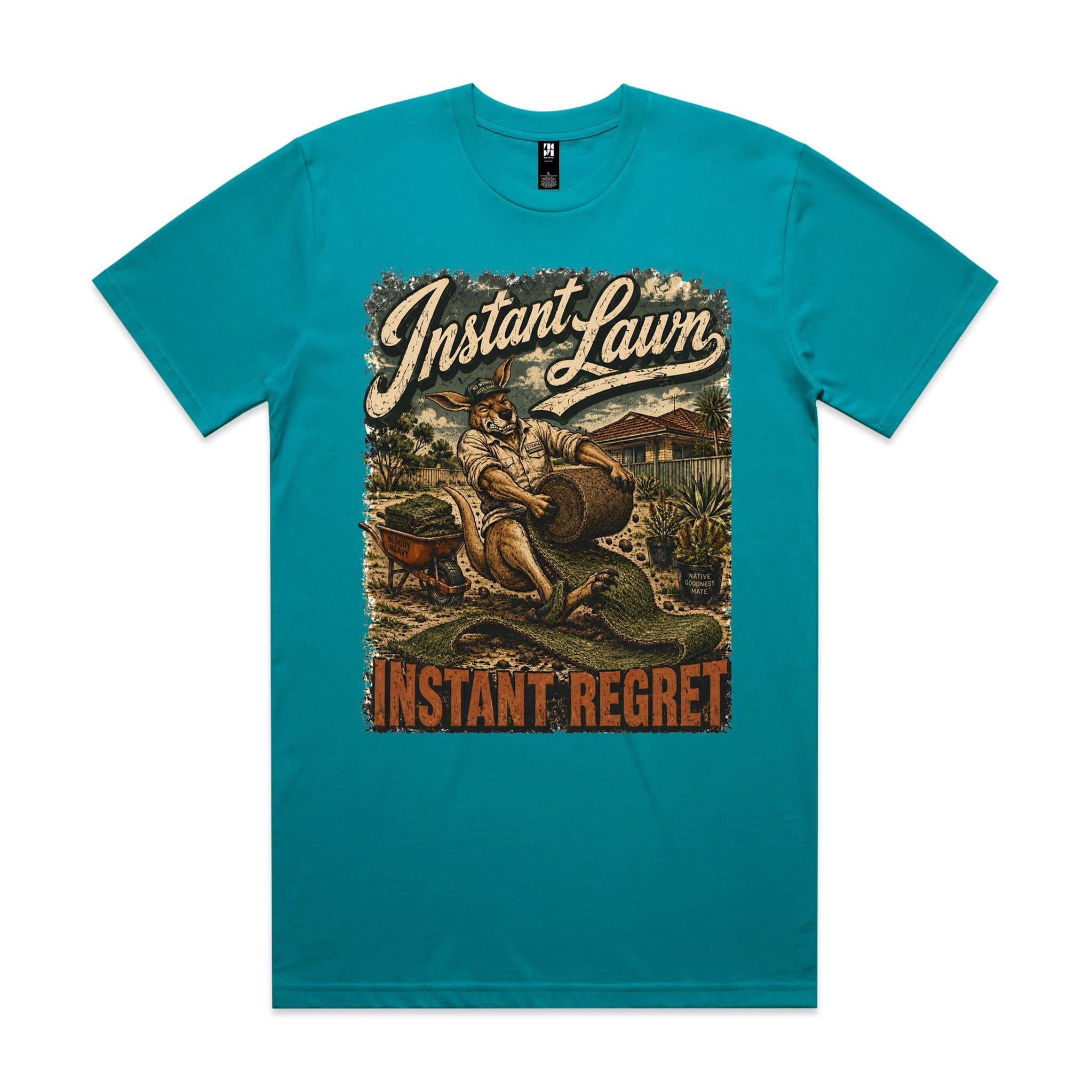 Instant Lawn — Instant Regret | Kangaroo Landscaping Tee