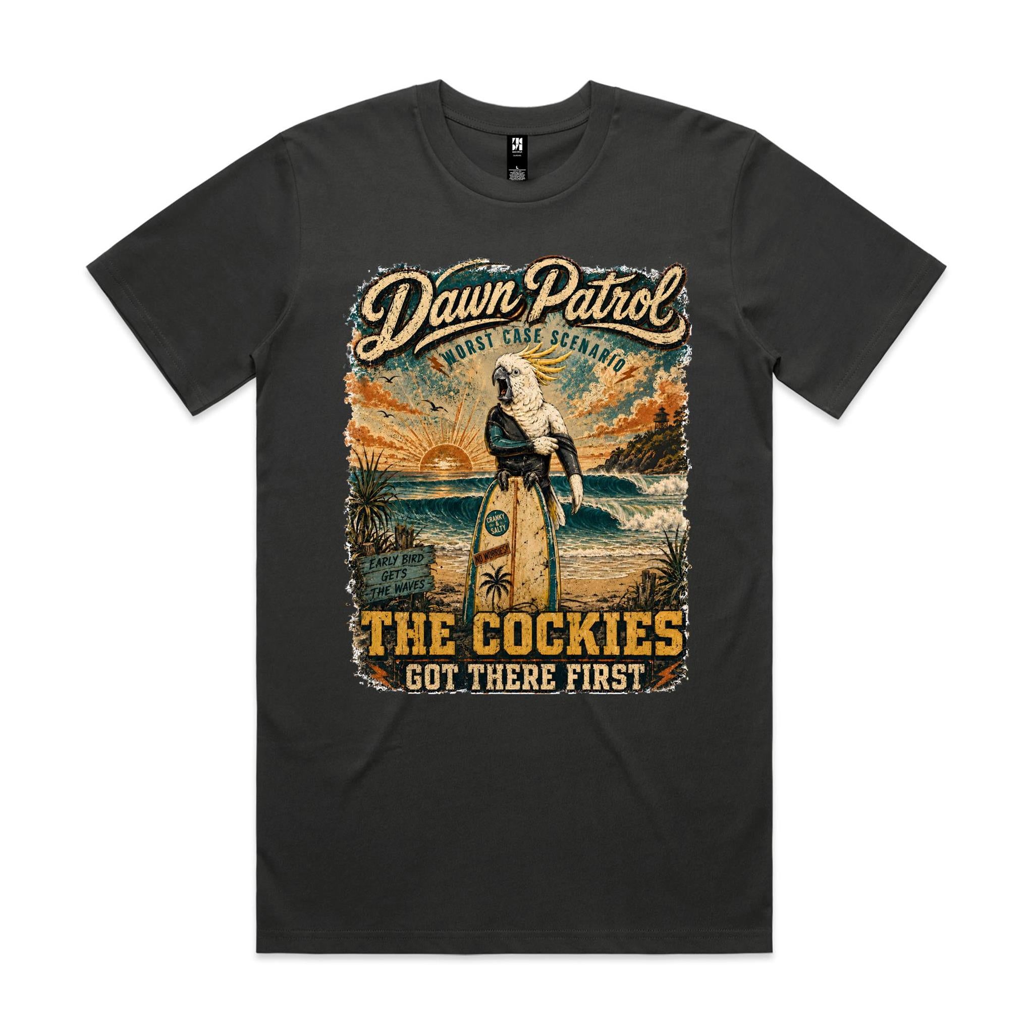Dawn Patrol — The Cockies Got There First | Cockatoo Surf Tee