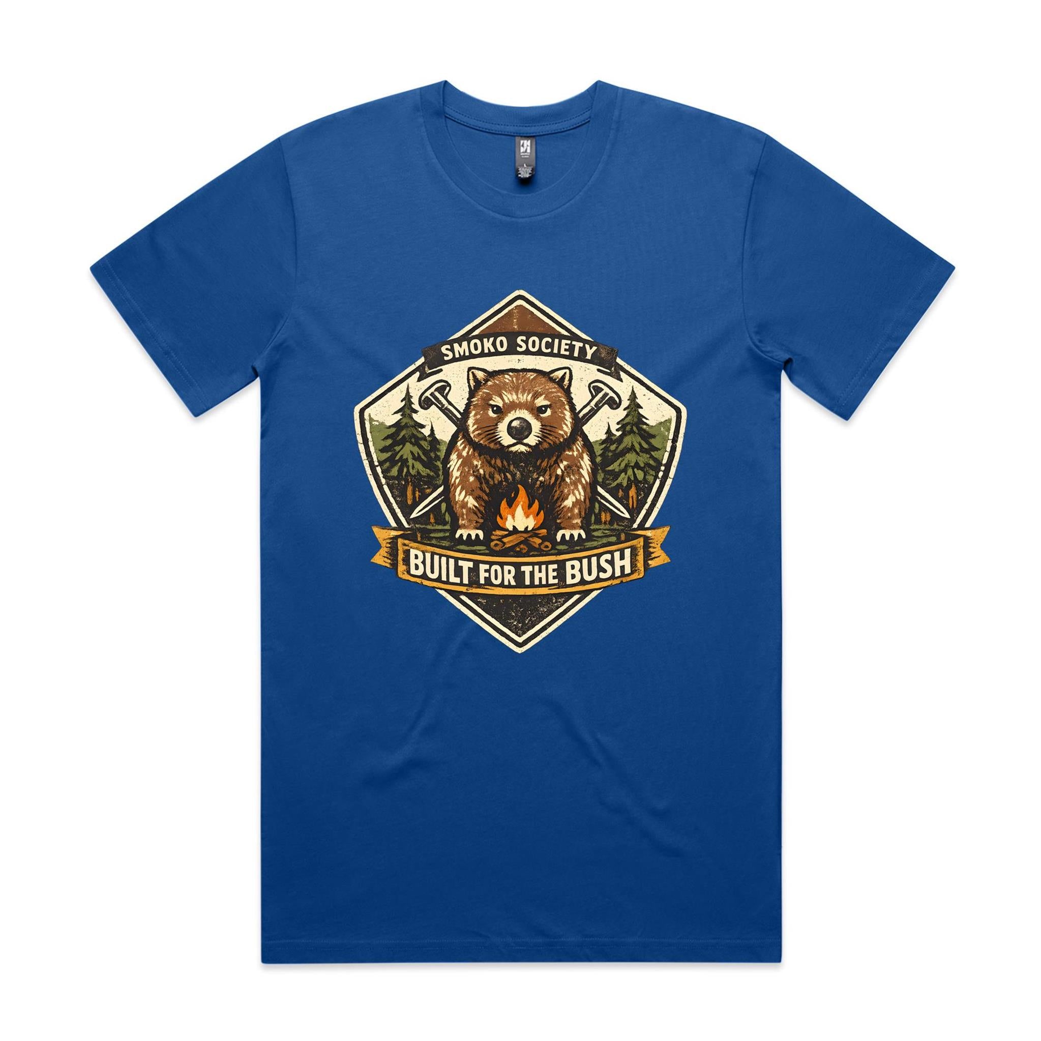 Smoko Society Wombat — Built for the Bush Tee