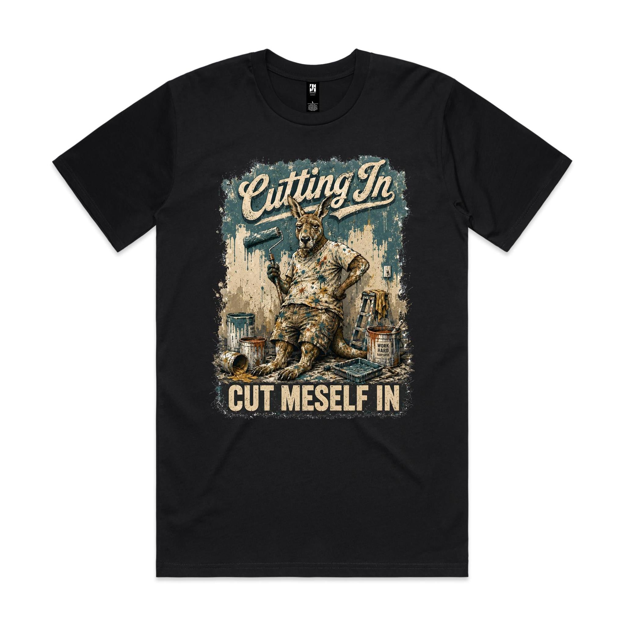 Cutting In — Cut Meself In | Kangaroo Painter Tee