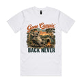 Gone Campin' Back Never — Koala Camping Tee