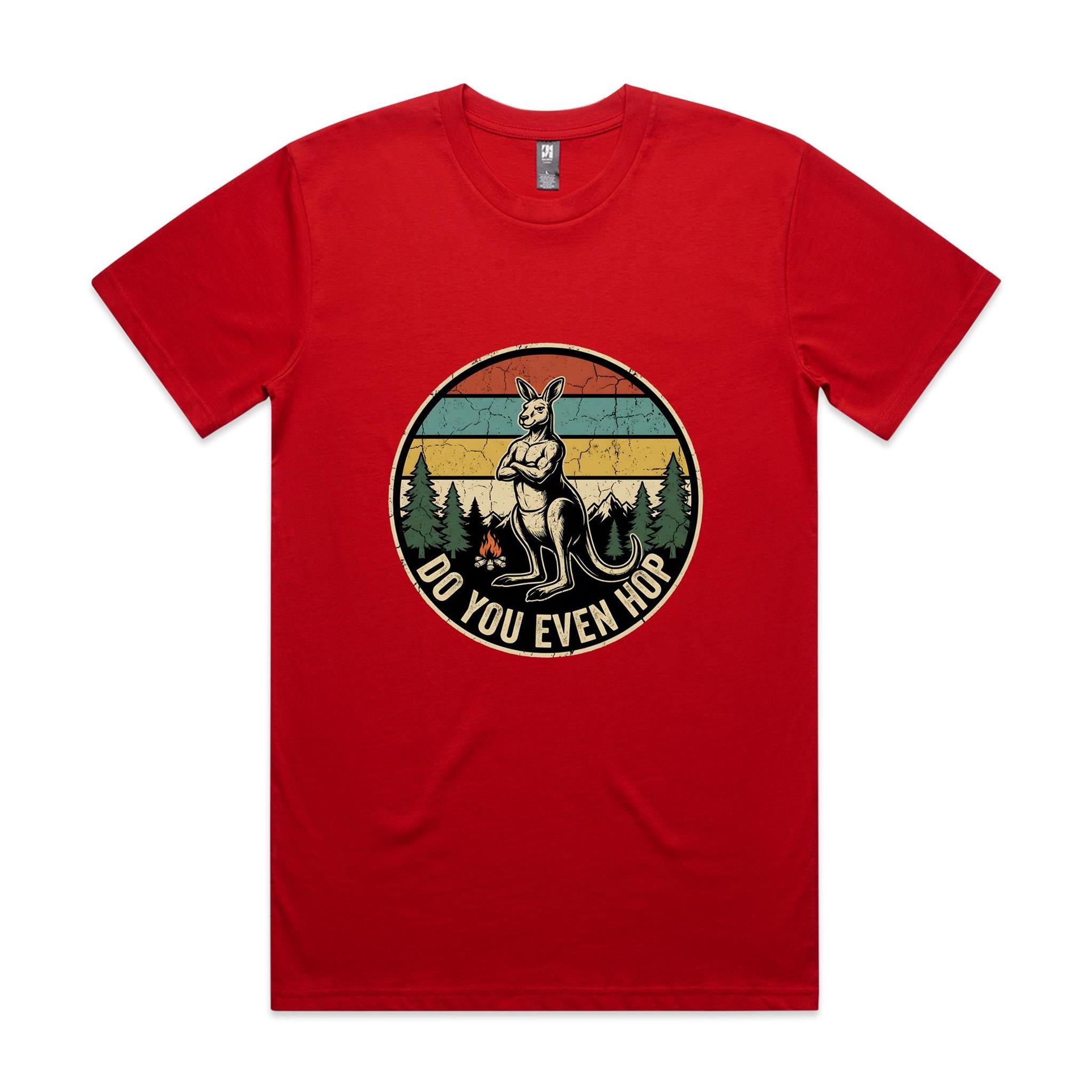 Do You Even Hop — Buff Kangaroo Retro Gym Tee