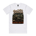 One With Nature — Until Nature Rains On Ya | Wombat Camping Tee