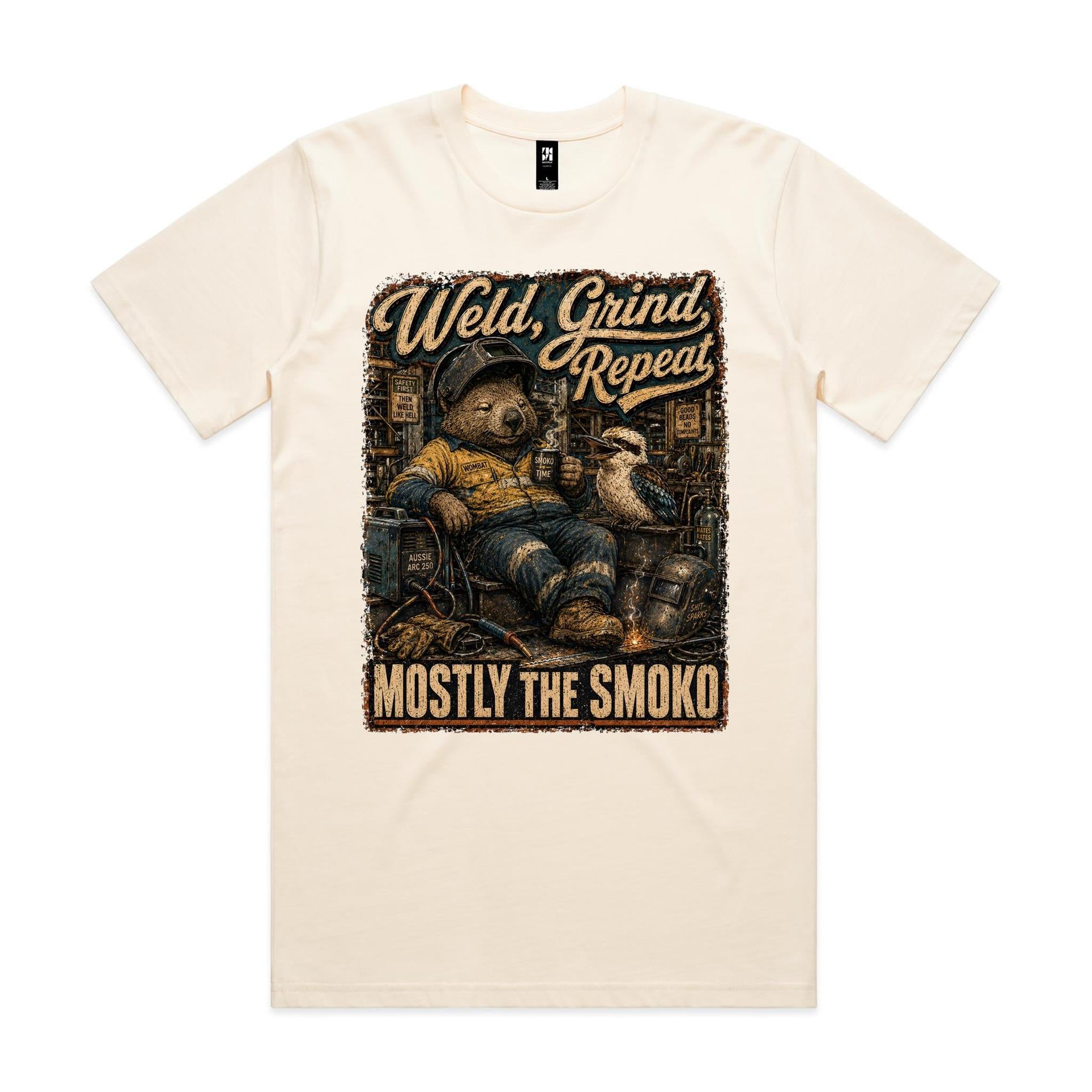 Weld, Grind, Repeat | Wombat Welder Tee
