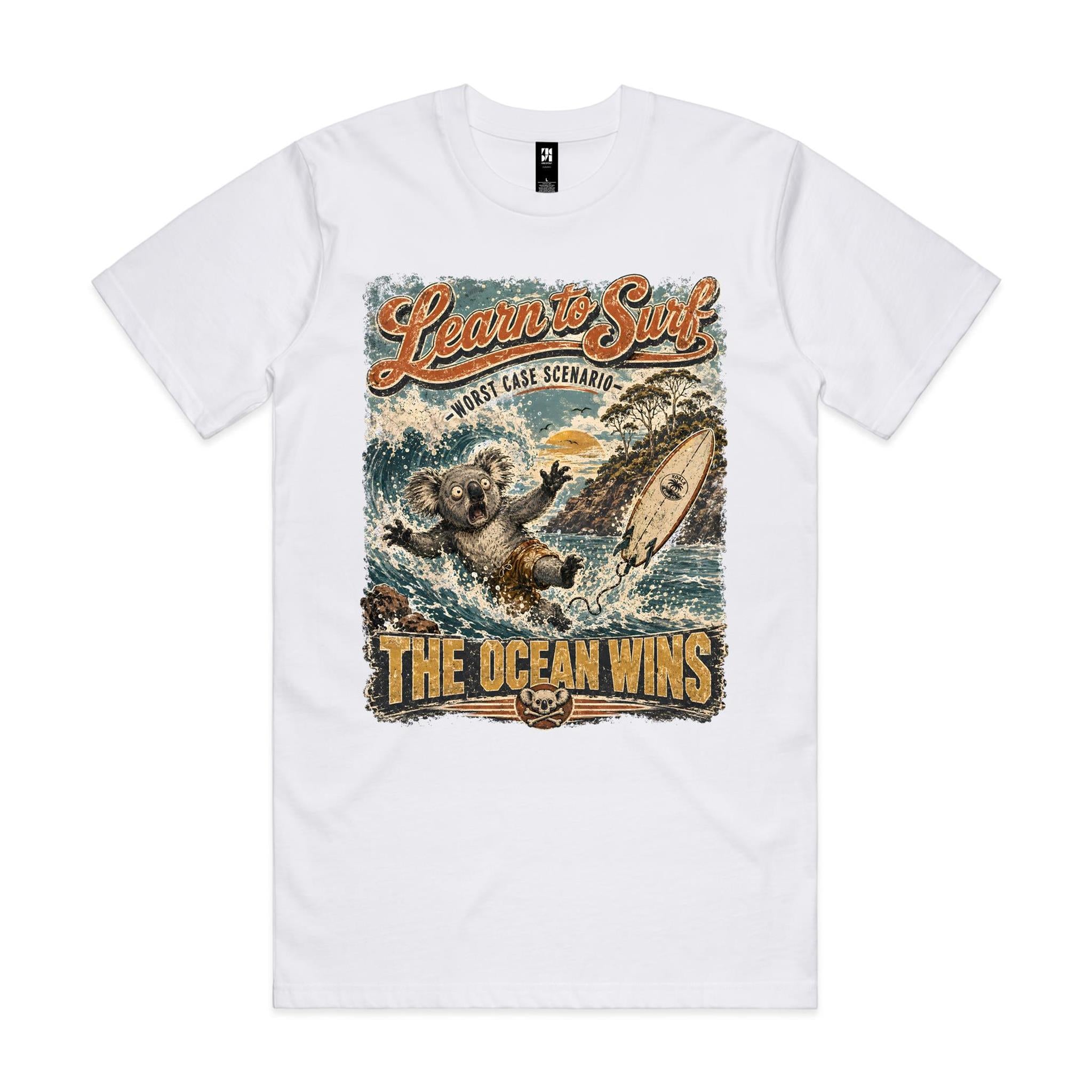 Learn to Surf — The Ocean Wins | Koala Surf Tee