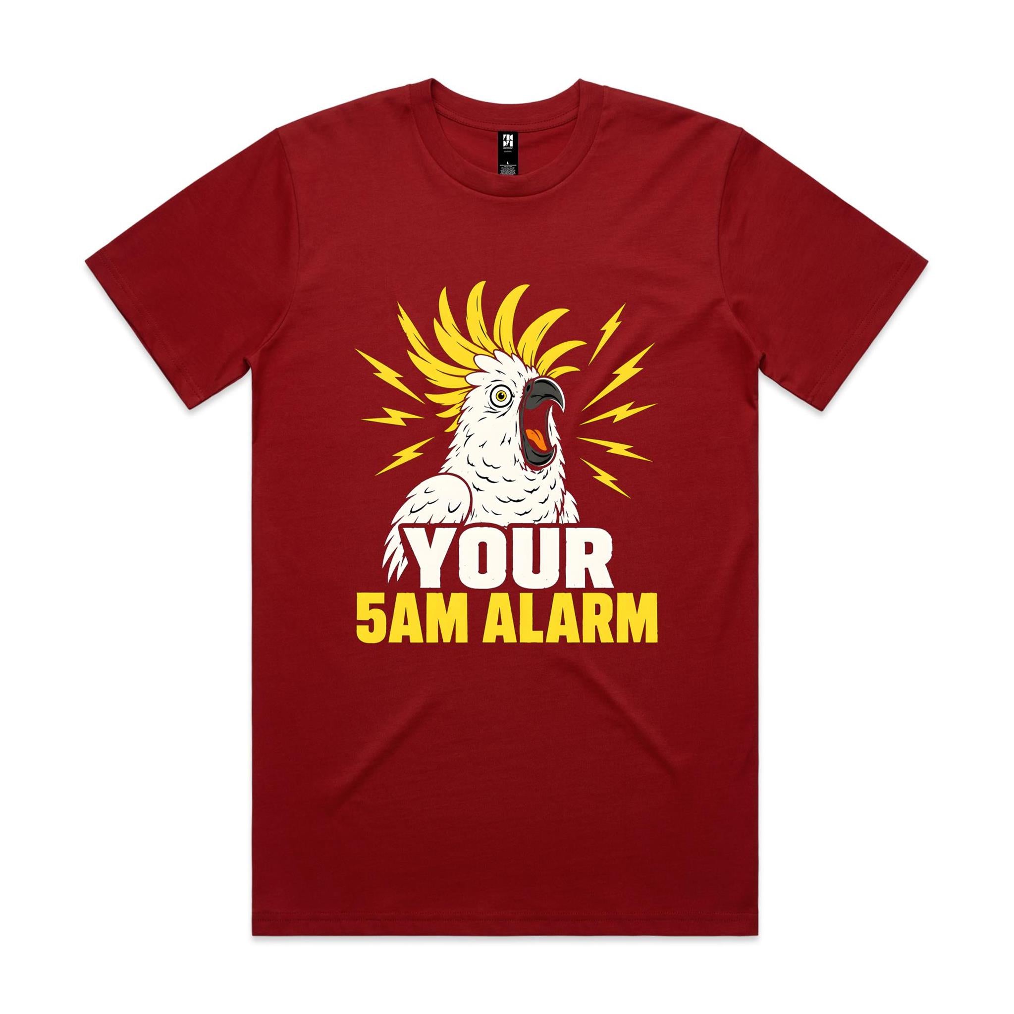 Your 5AM Alarm — Screeching Cockatoo Tee
