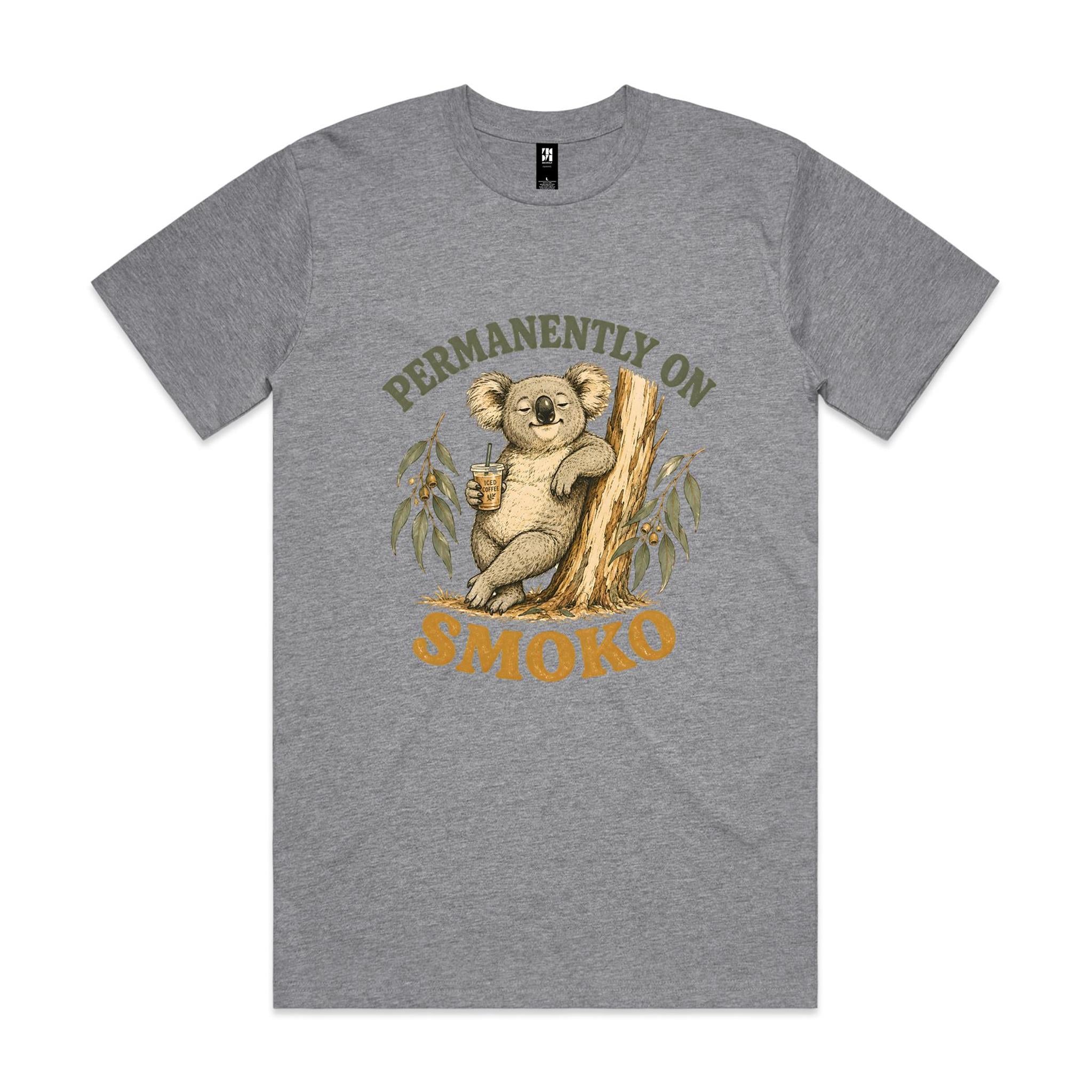 Permanently on Smoko — Iced Coffee Koala Tee