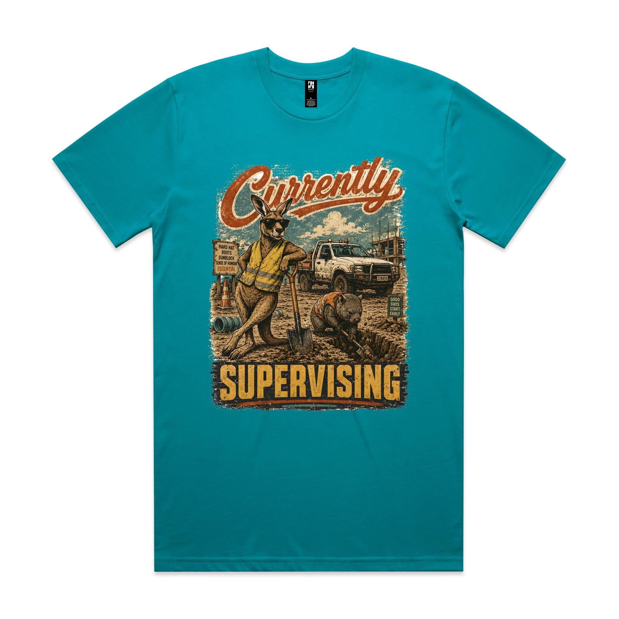 Currently Supervising — Kangaroo & Wombat Tradie Tee