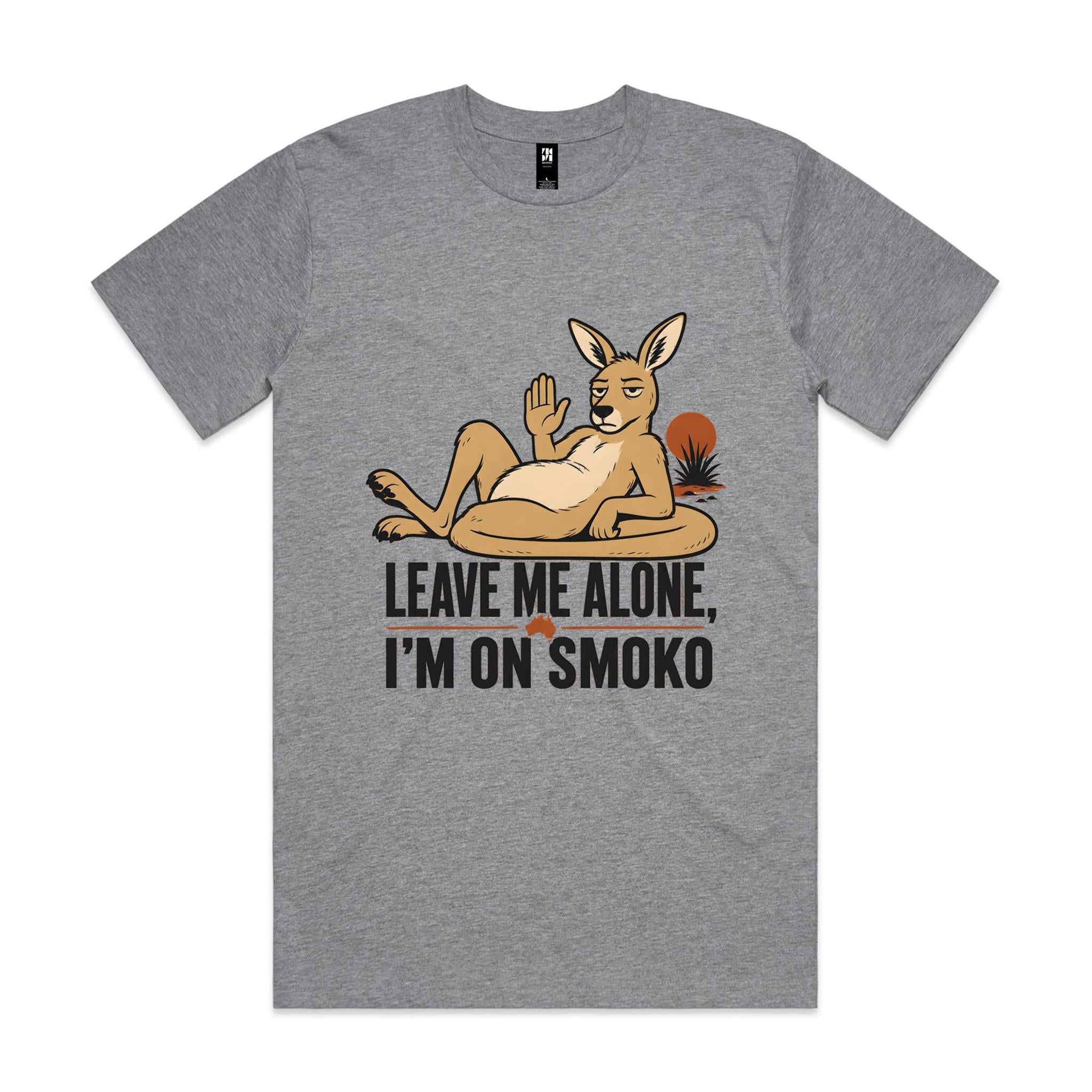 Leave Me Alone, I'm on Smoko — Reclining Kangaroo Tee