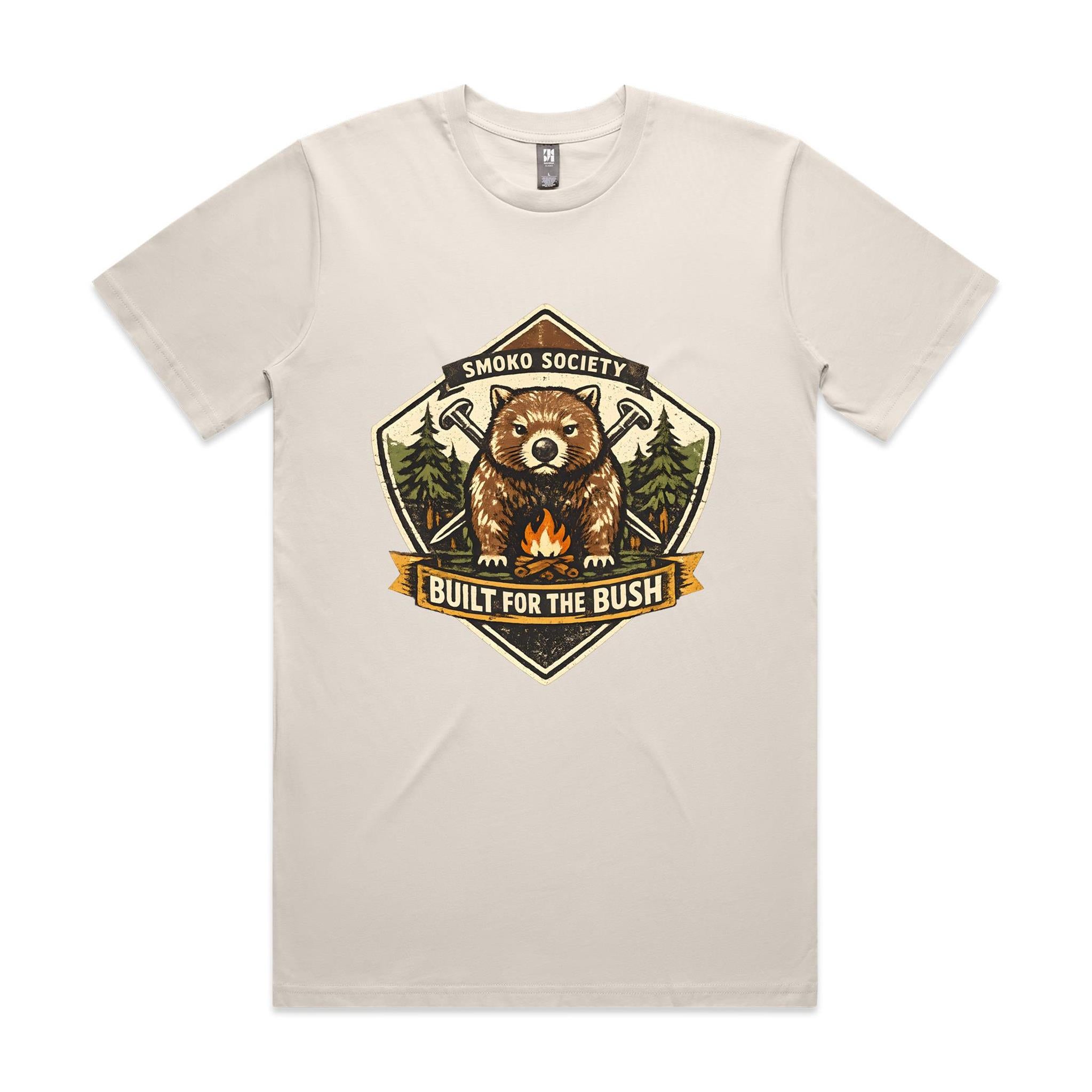 Smoko Society Wombat — Built for the Bush Tee