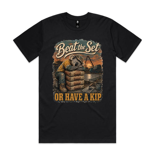 Beat the Set — Or Have a Kip | Koala Concreter Tee