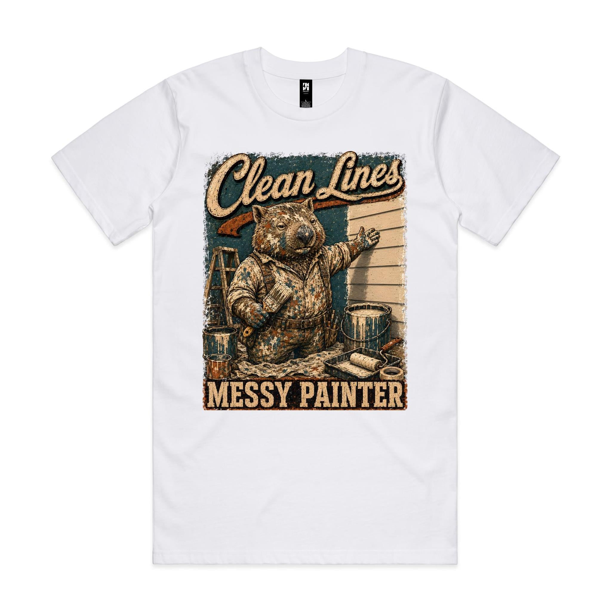 Clean Lines, Messy Painter | Wombat Painter Tee