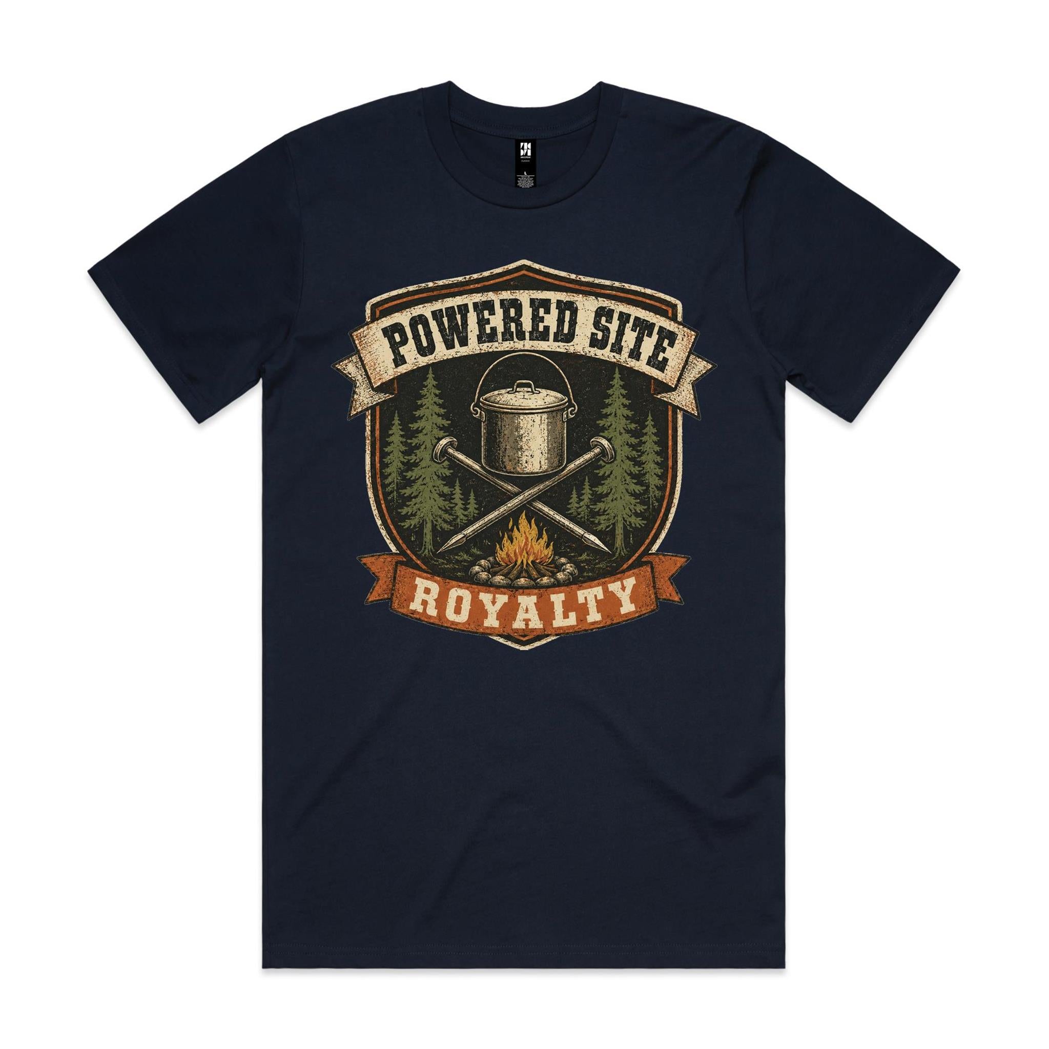 Powered Site Royalty — Camping Tee
