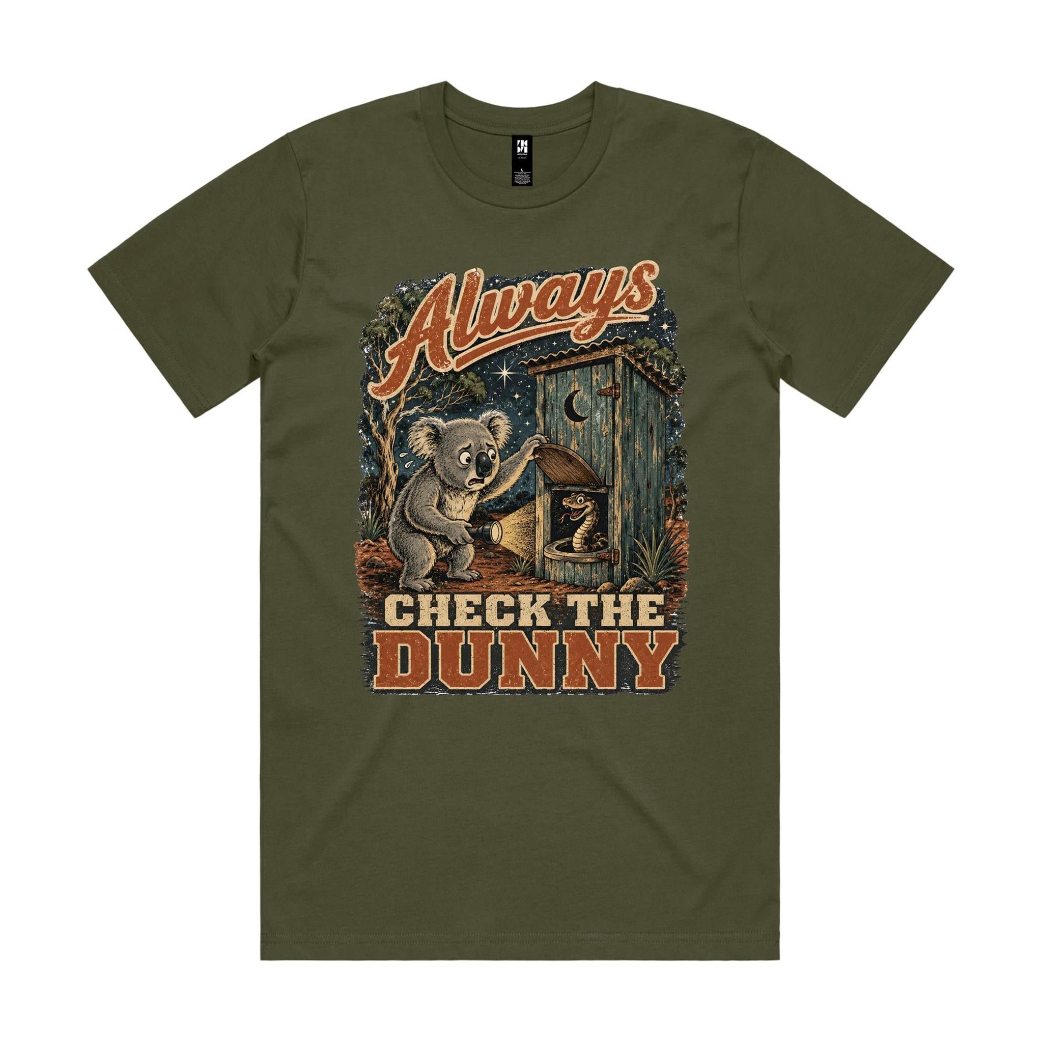 Always Check the Dunny — Koala Snake Tee