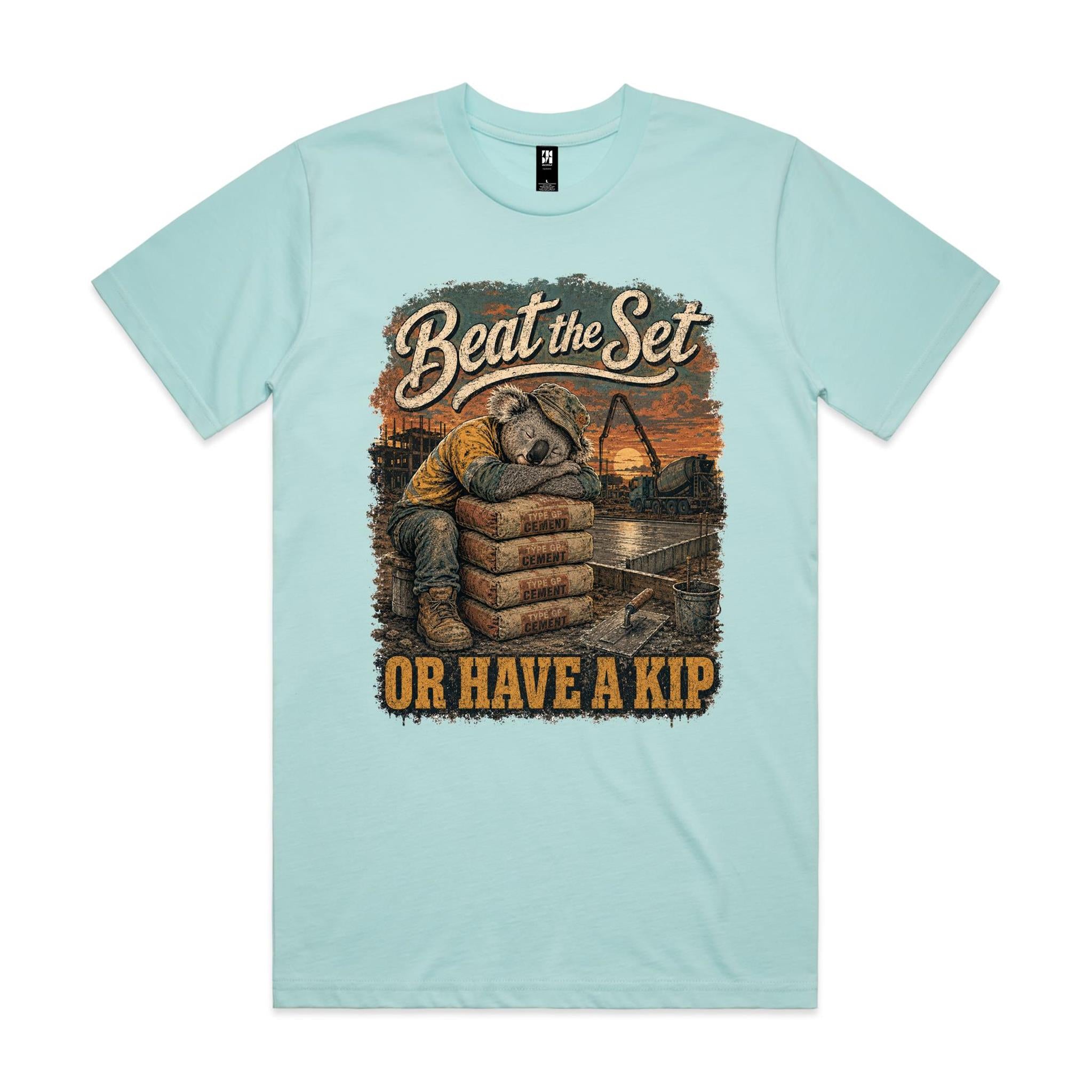 Beat the Set — Or Have a Kip | Koala Concreter Tee