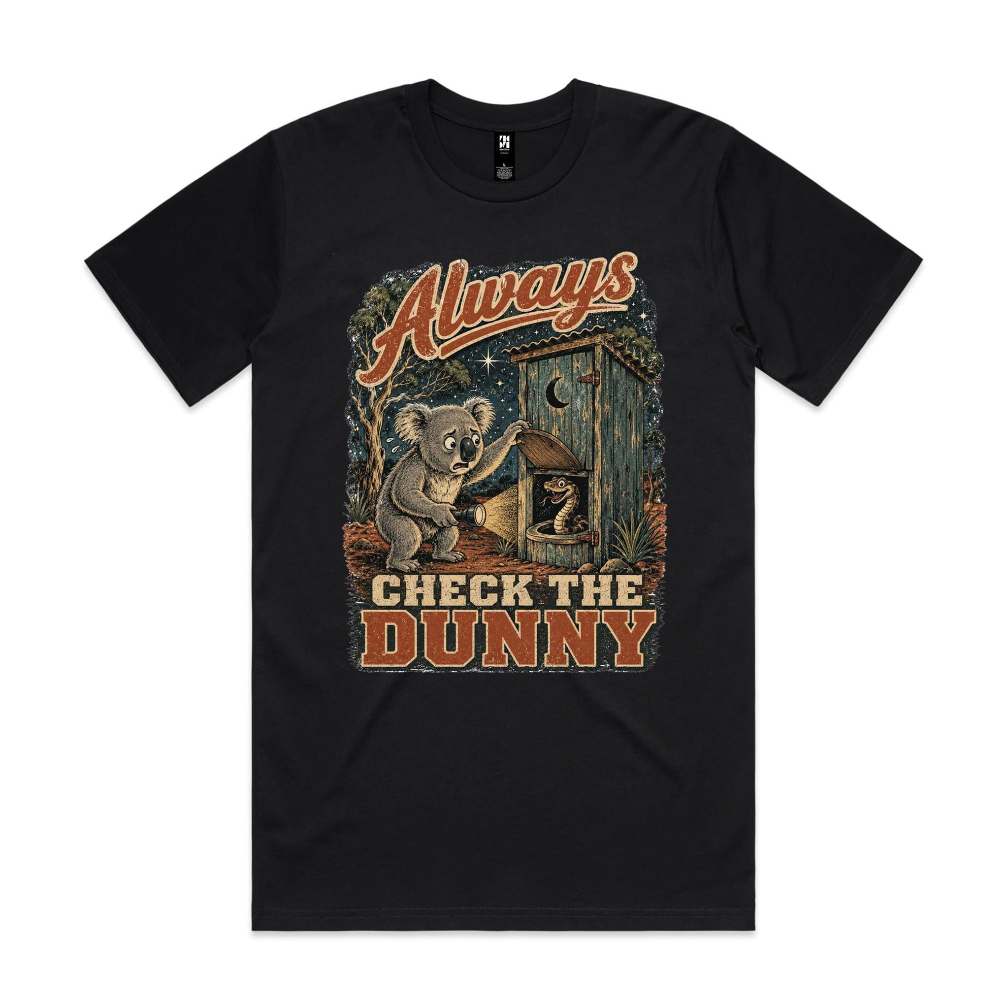 Always Check the Dunny — Koala Snake Tee