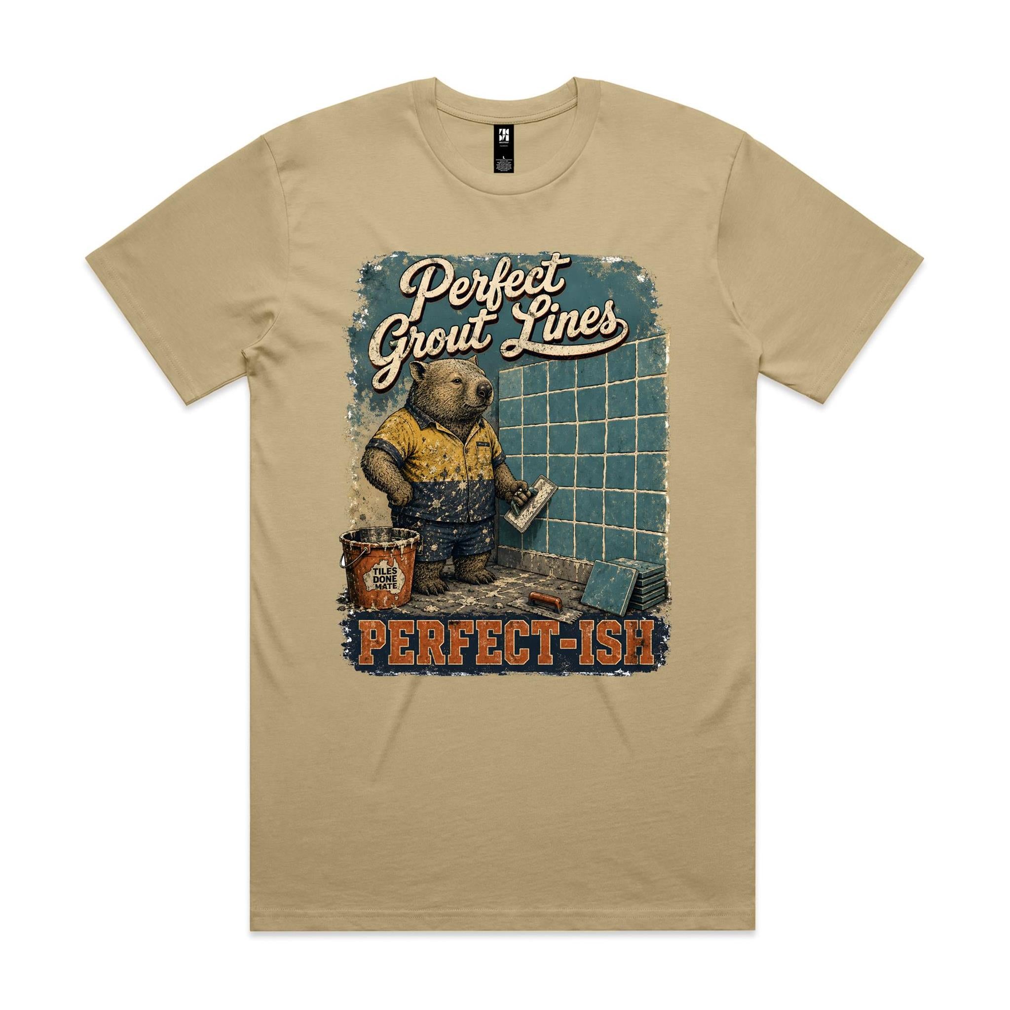 Perfect Grout Lines — Perfect-ish | Wombat Tiler Tee