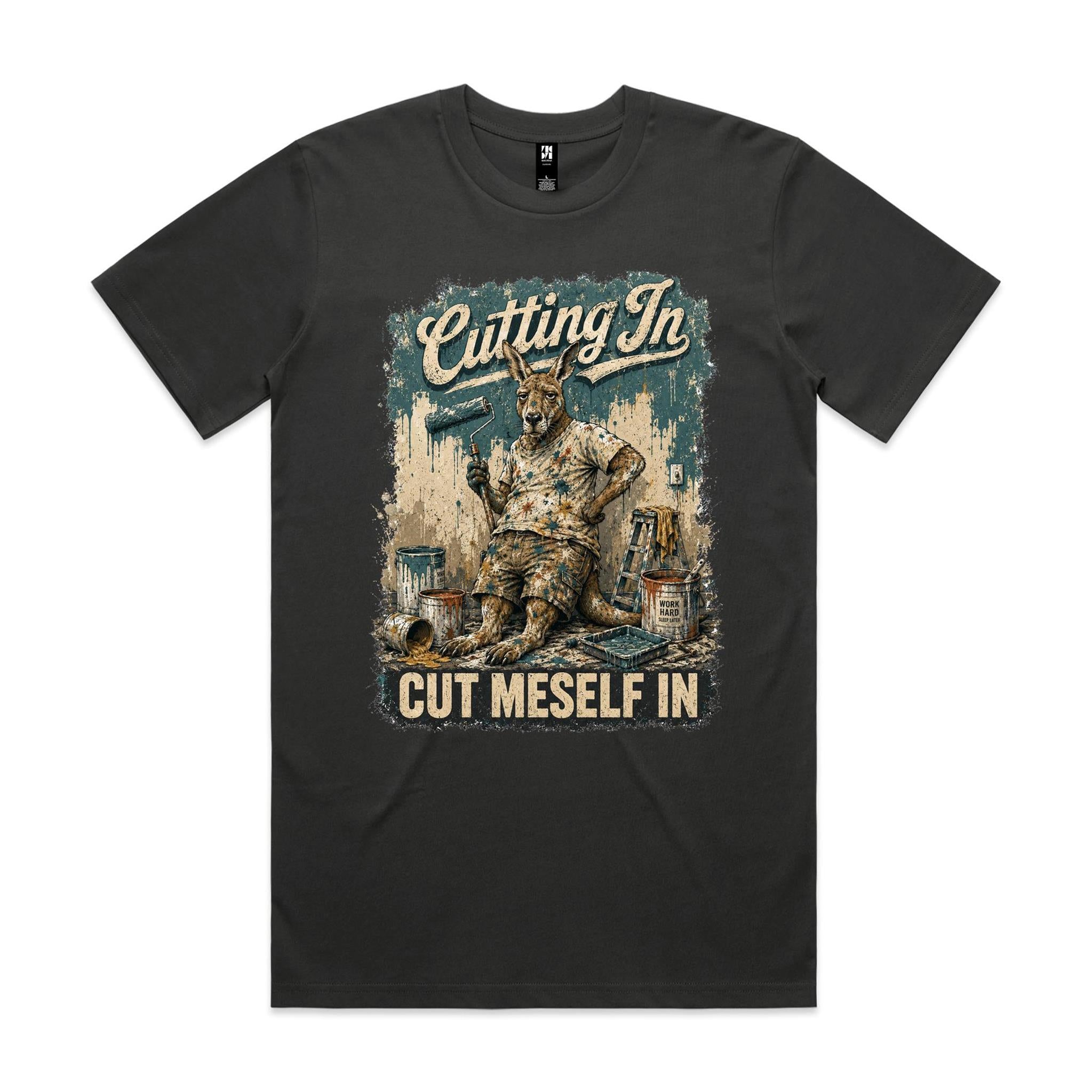Cutting In — Cut Meself In | Kangaroo Painter Tee