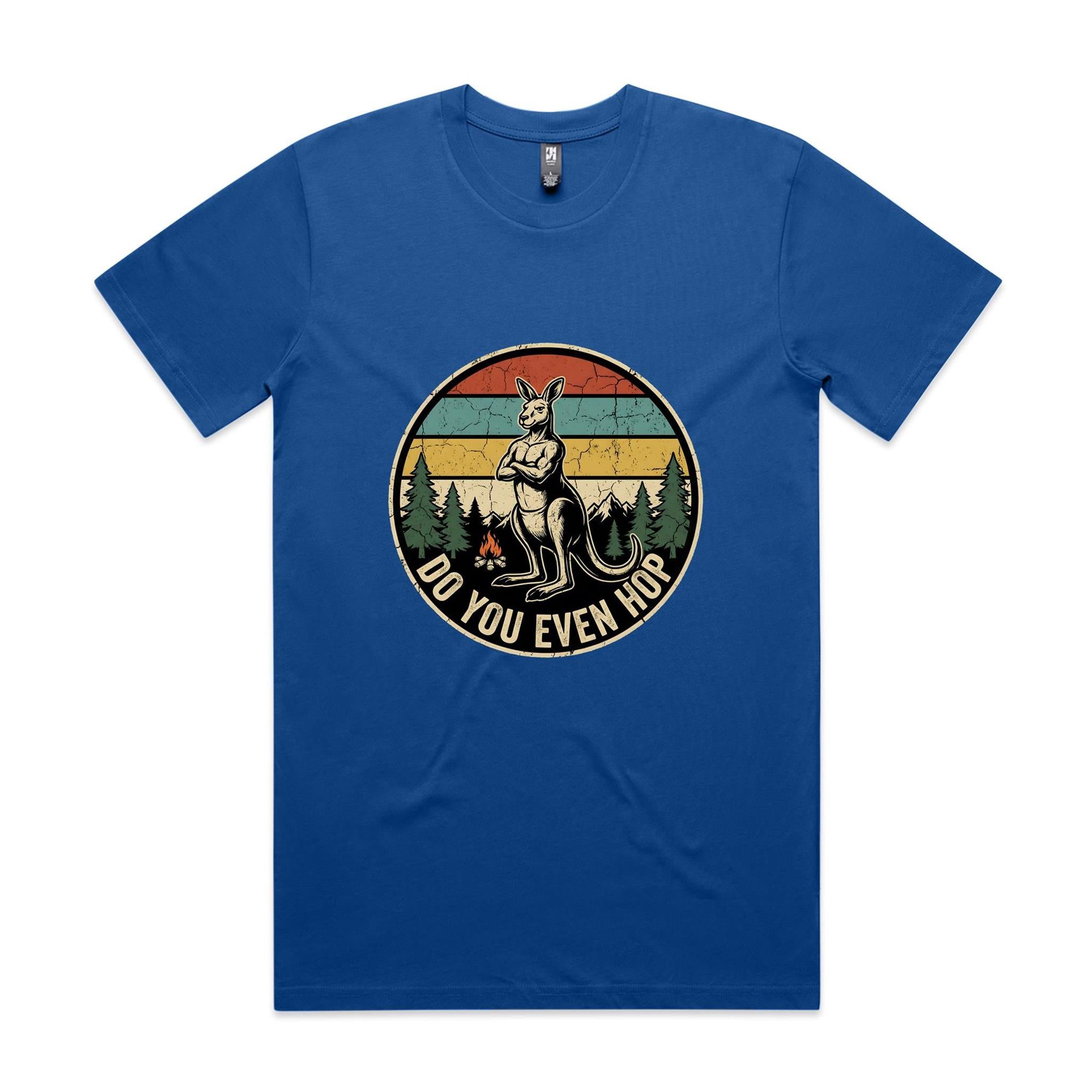 Do You Even Hop — Buff Kangaroo Retro Gym Tee