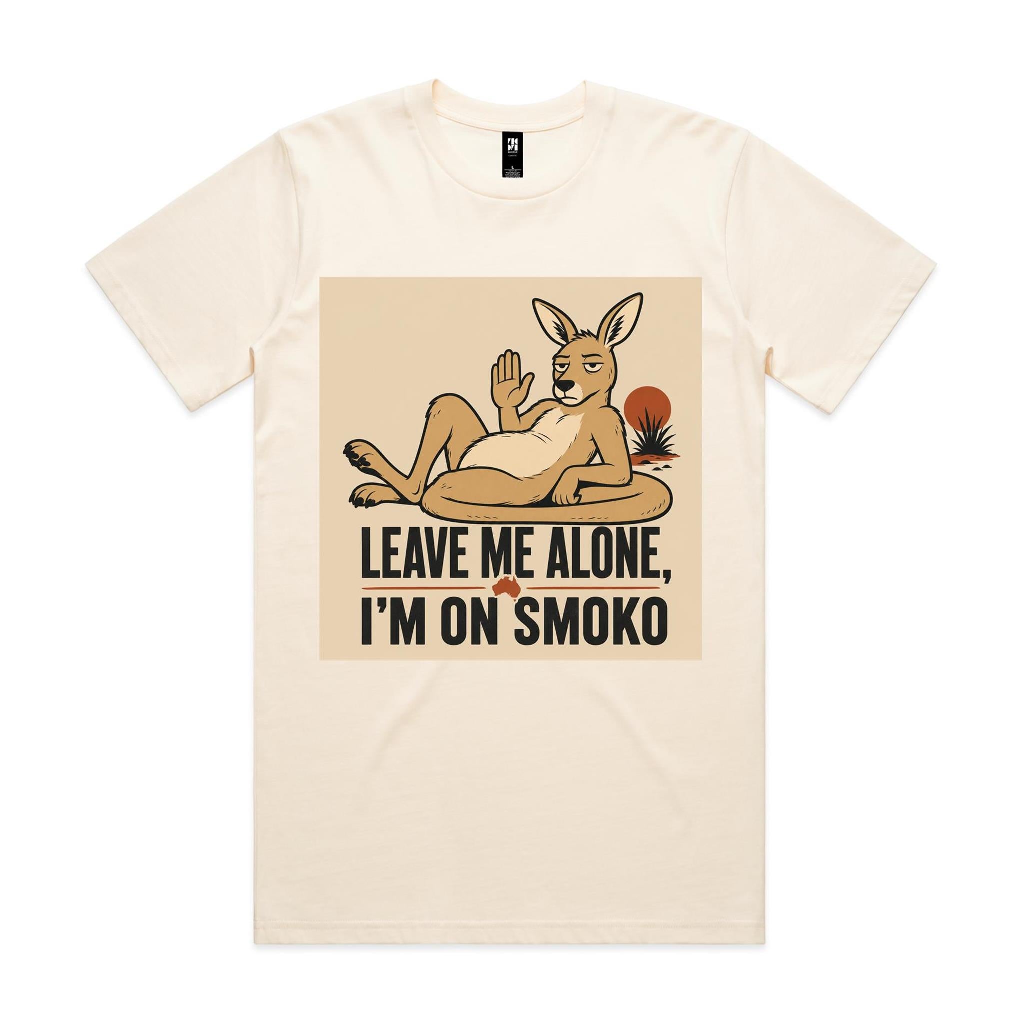 Leave Me Alone, I'm on Smoko — Reclining Kangaroo Tee
