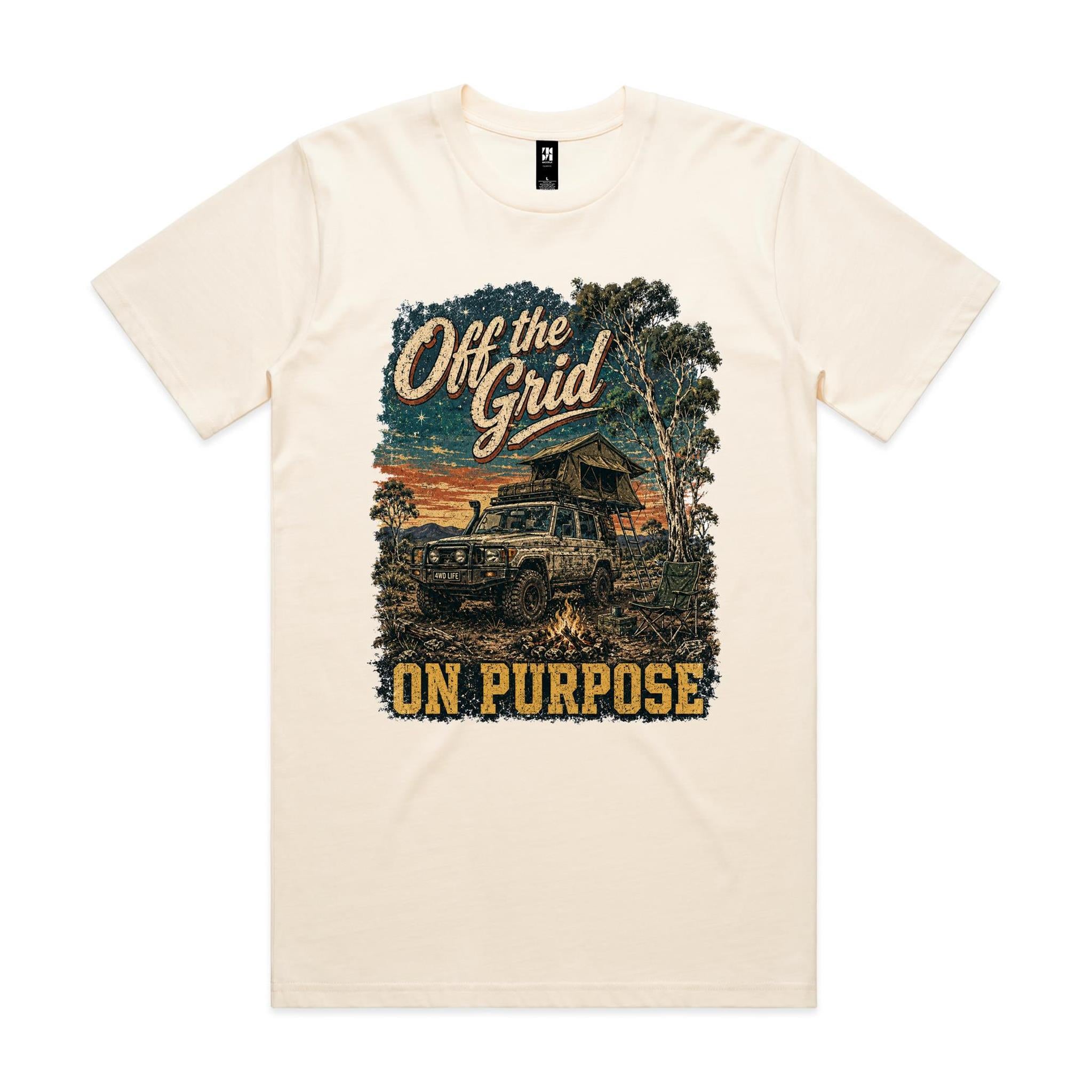 Off the Grid, On Purpose — 4WD Camping Tee