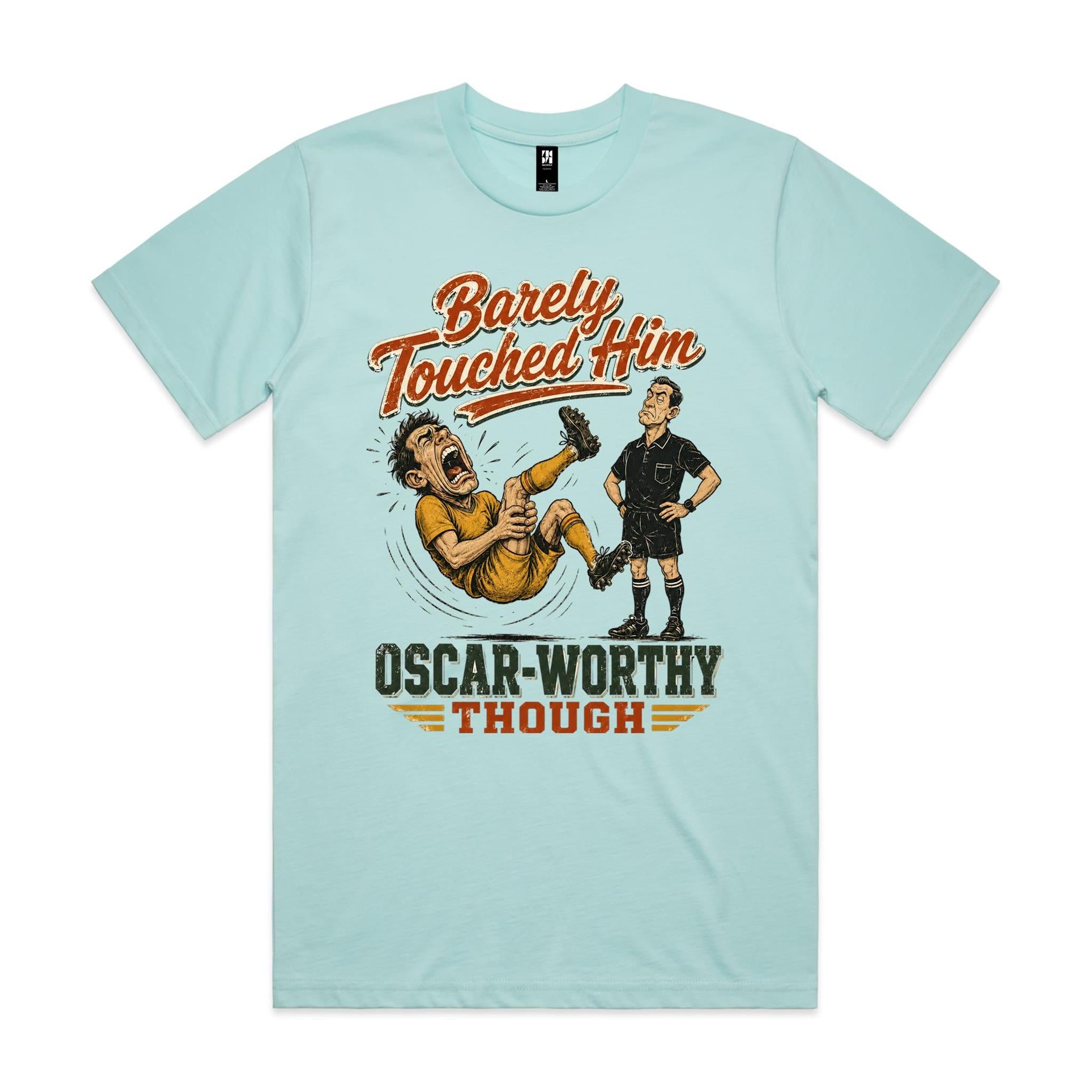 Barely Touched Him | Football Tee