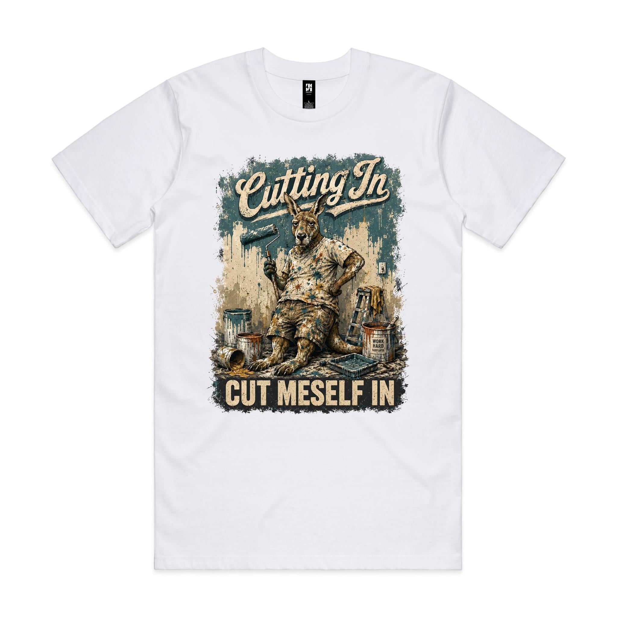 Cutting In — Cut Meself In | Kangaroo Painter Tee