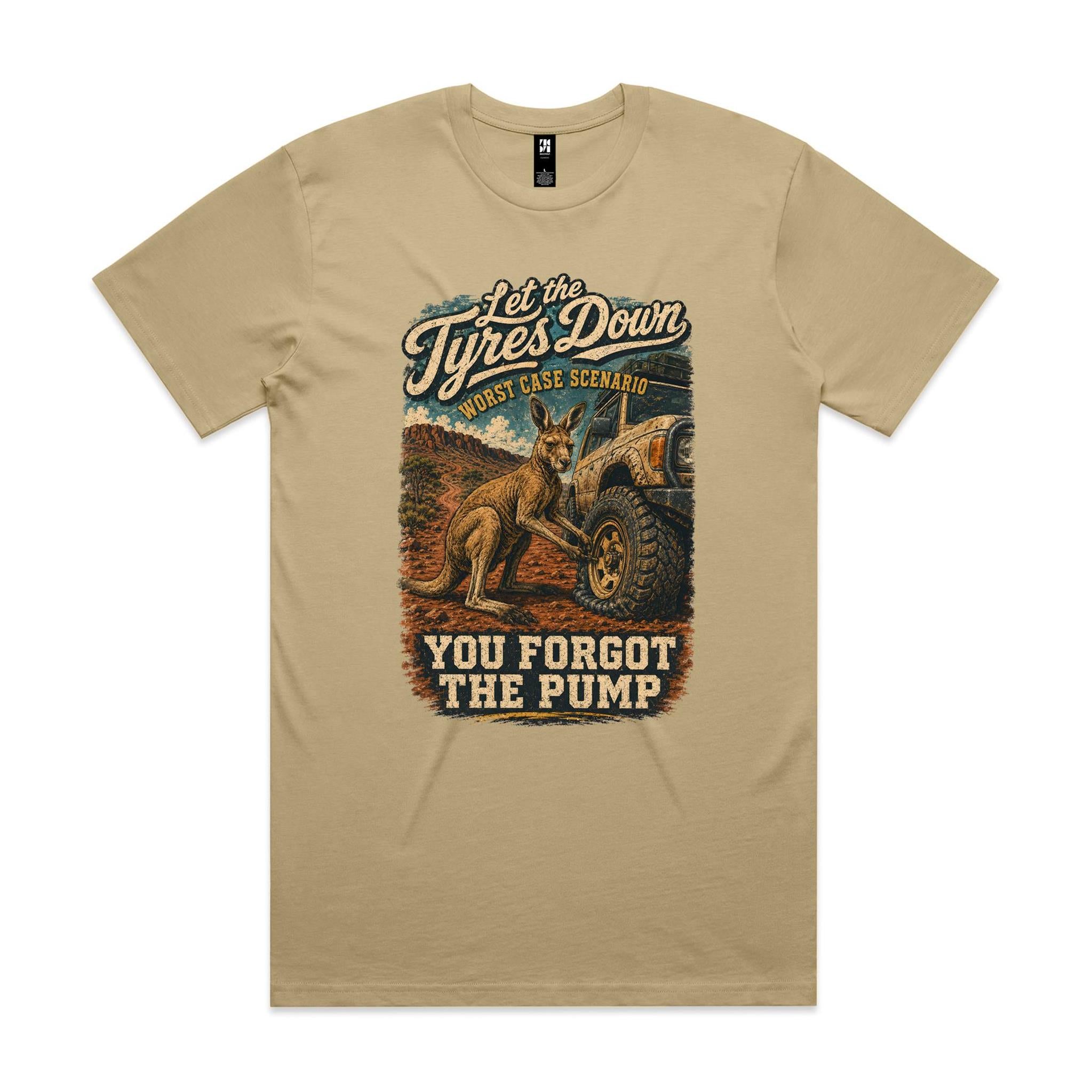 Let the Tyres Down — You Forgot the Pump | Kangaroo 4WD Tee