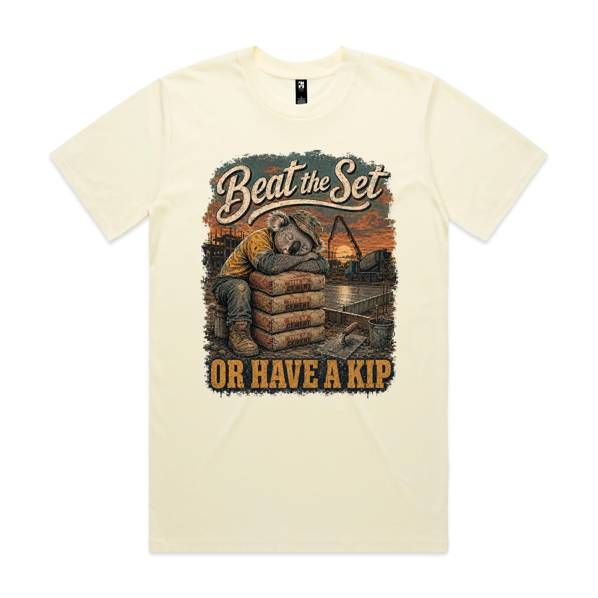 Beat the Set — Or Have a Kip | Koala Concreter Tee