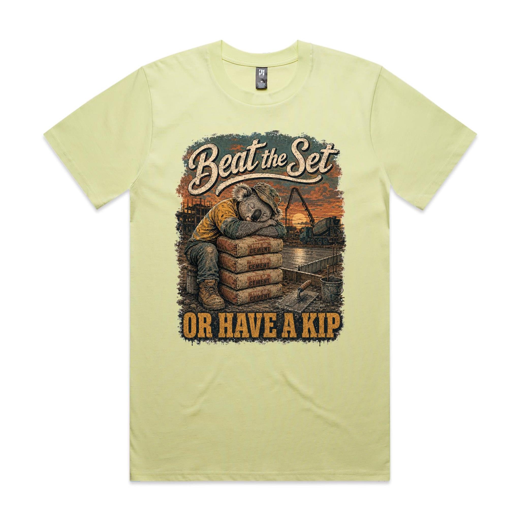 Beat the Set — Or Have a Kip | Koala Concreter Tee