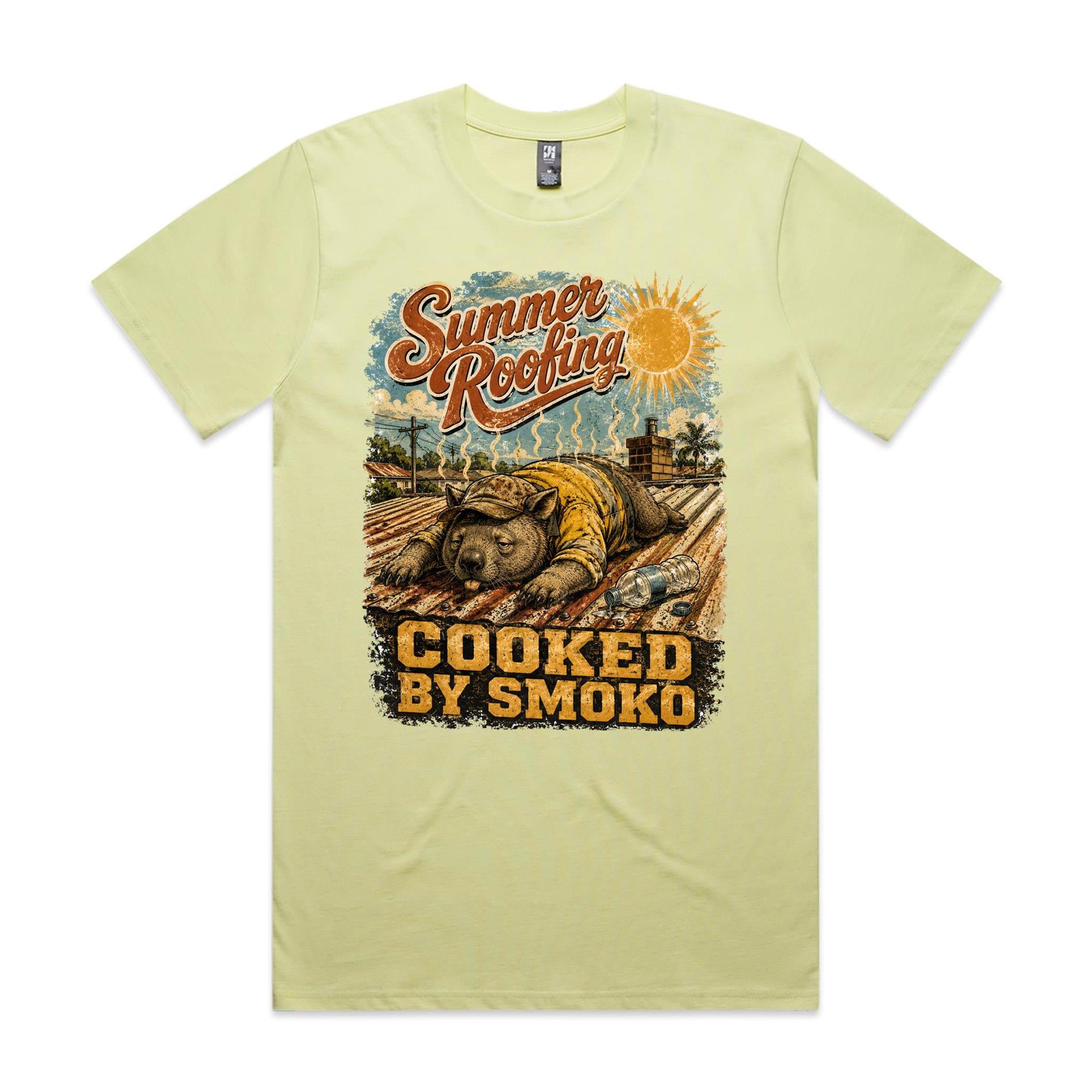 Summer Roofing — Cooked by Smoko | Wombat Roofer Tee
