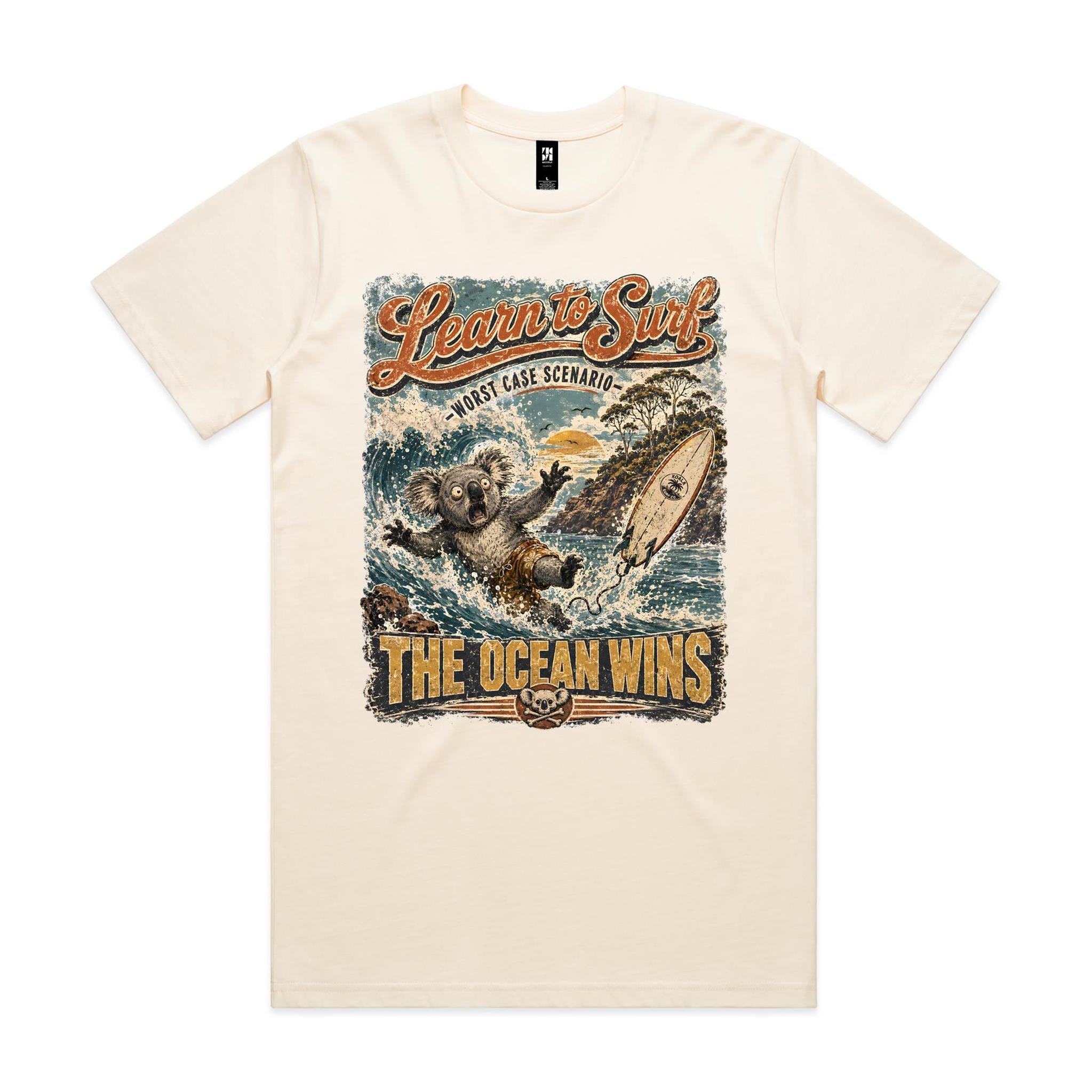 Learn to Surf — The Ocean Wins | Koala Surf Tee