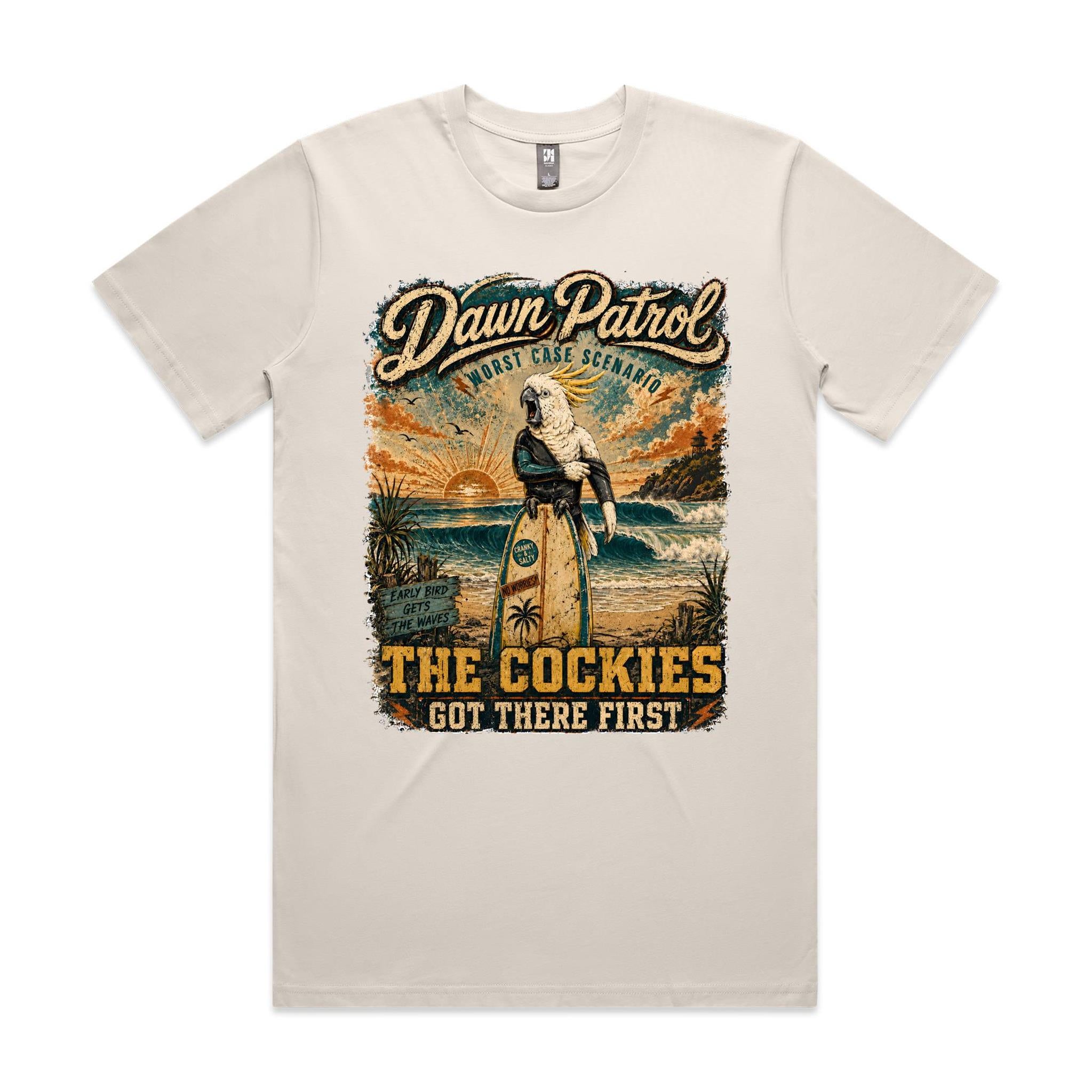 Dawn Patrol — The Cockies Got There First | Cockatoo Surf Tee