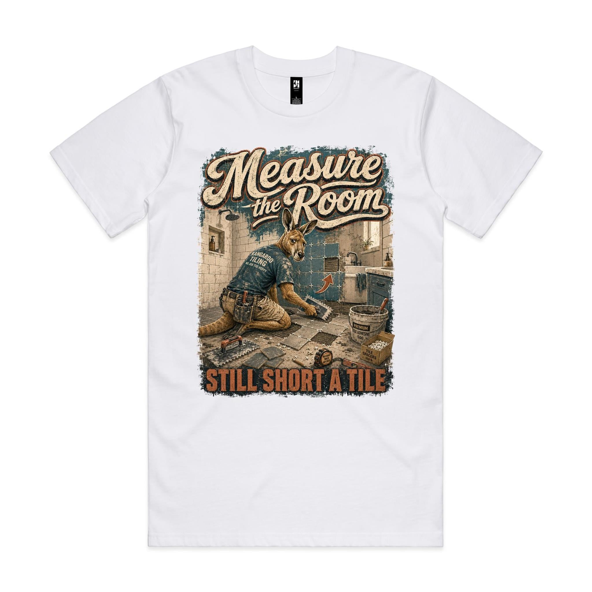 Measure the Room — Still Short a Tile | Kangaroo Tiler Tee