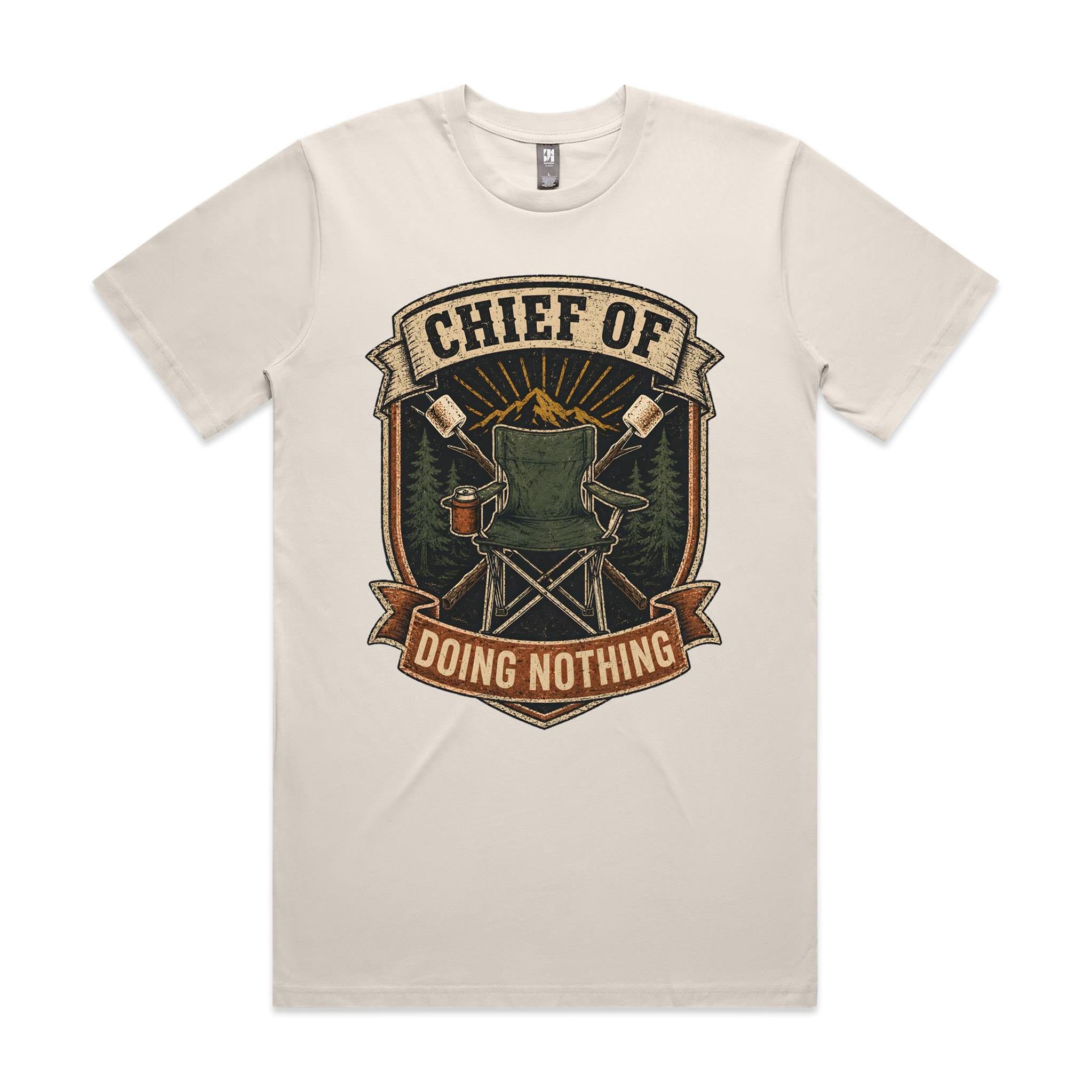 Chief of Doing Nothing — Camping Tee