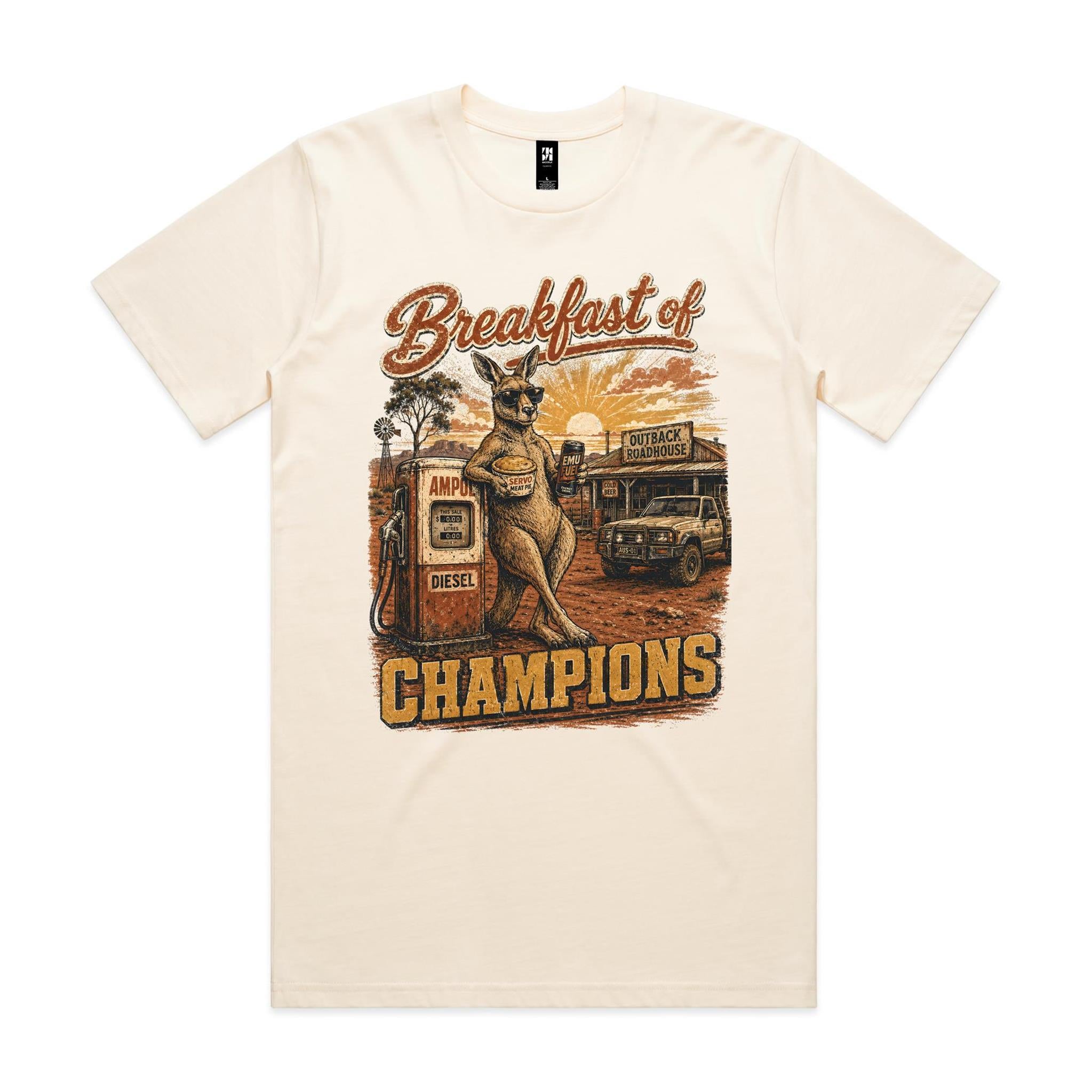 Breakfast of Champions — Kangaroo Servo Tee
