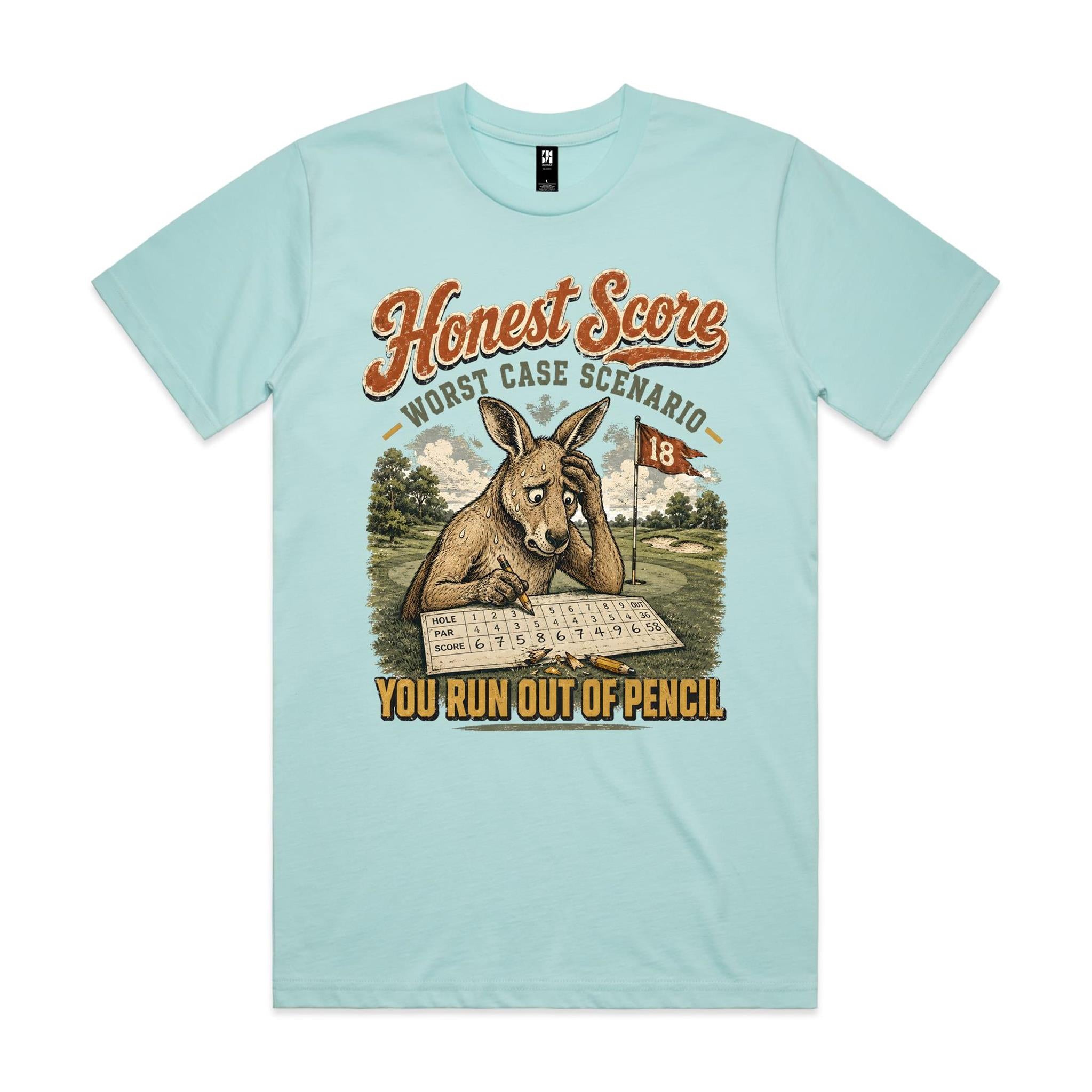 Honest Score — Worst Case Scenario | Golf Kangaroo Tee