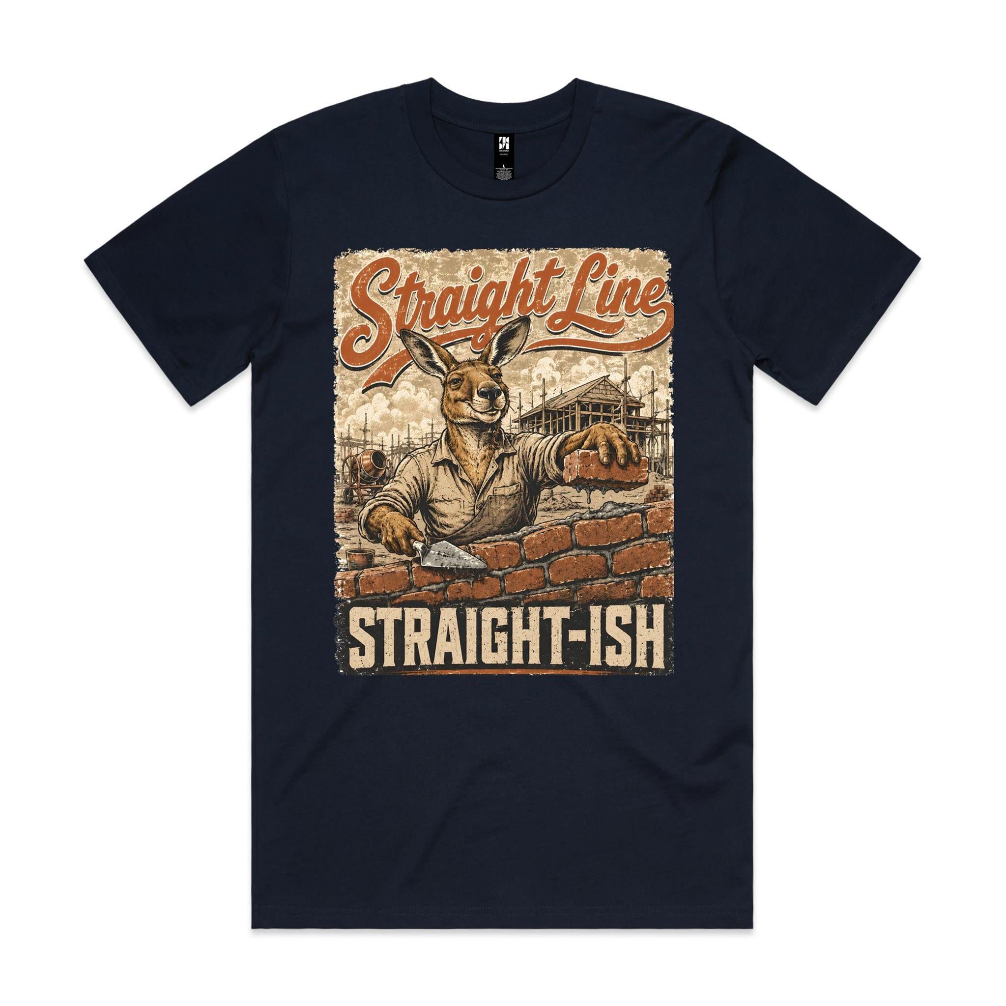 Straight Line — Straight-ish | Kangaroo Brickie Tee