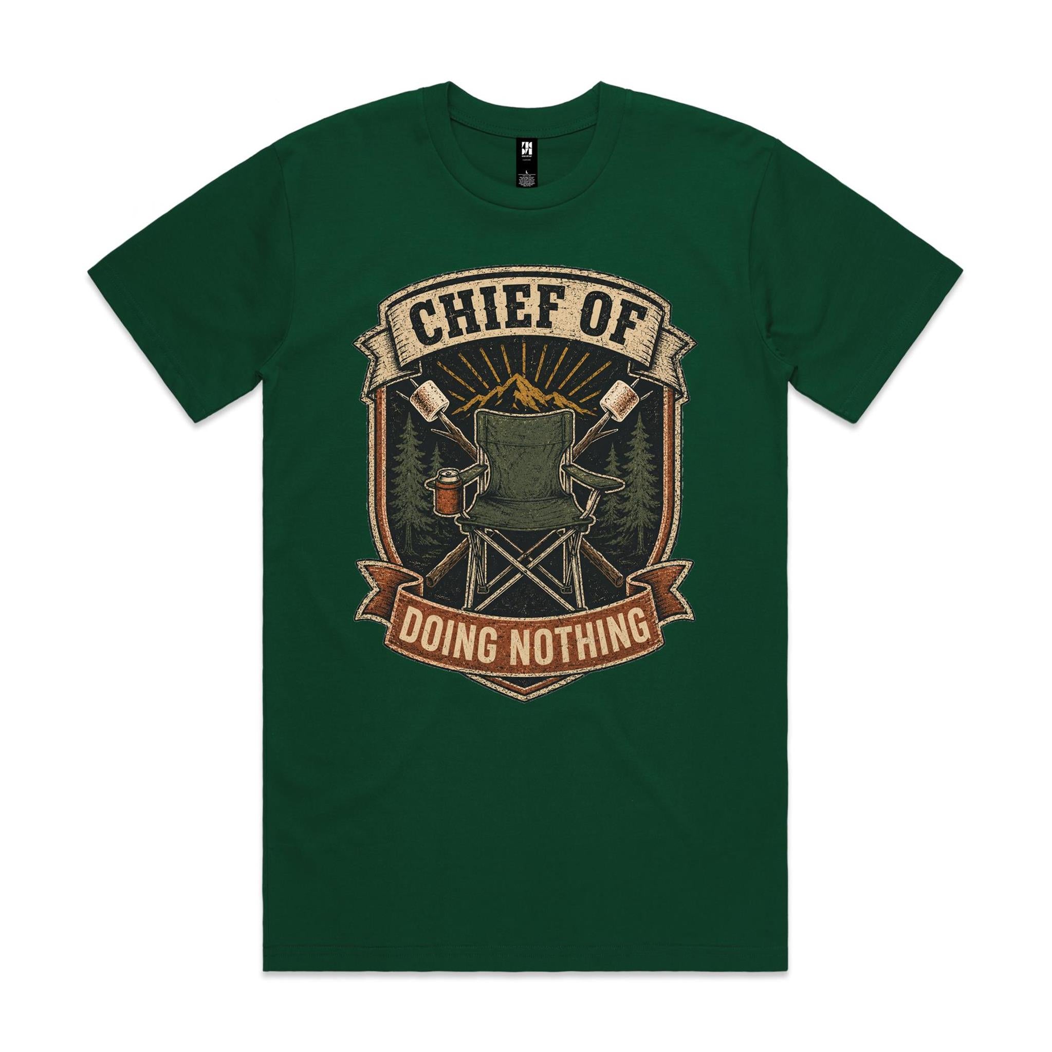 Chief of Doing Nothing — Camping Tee