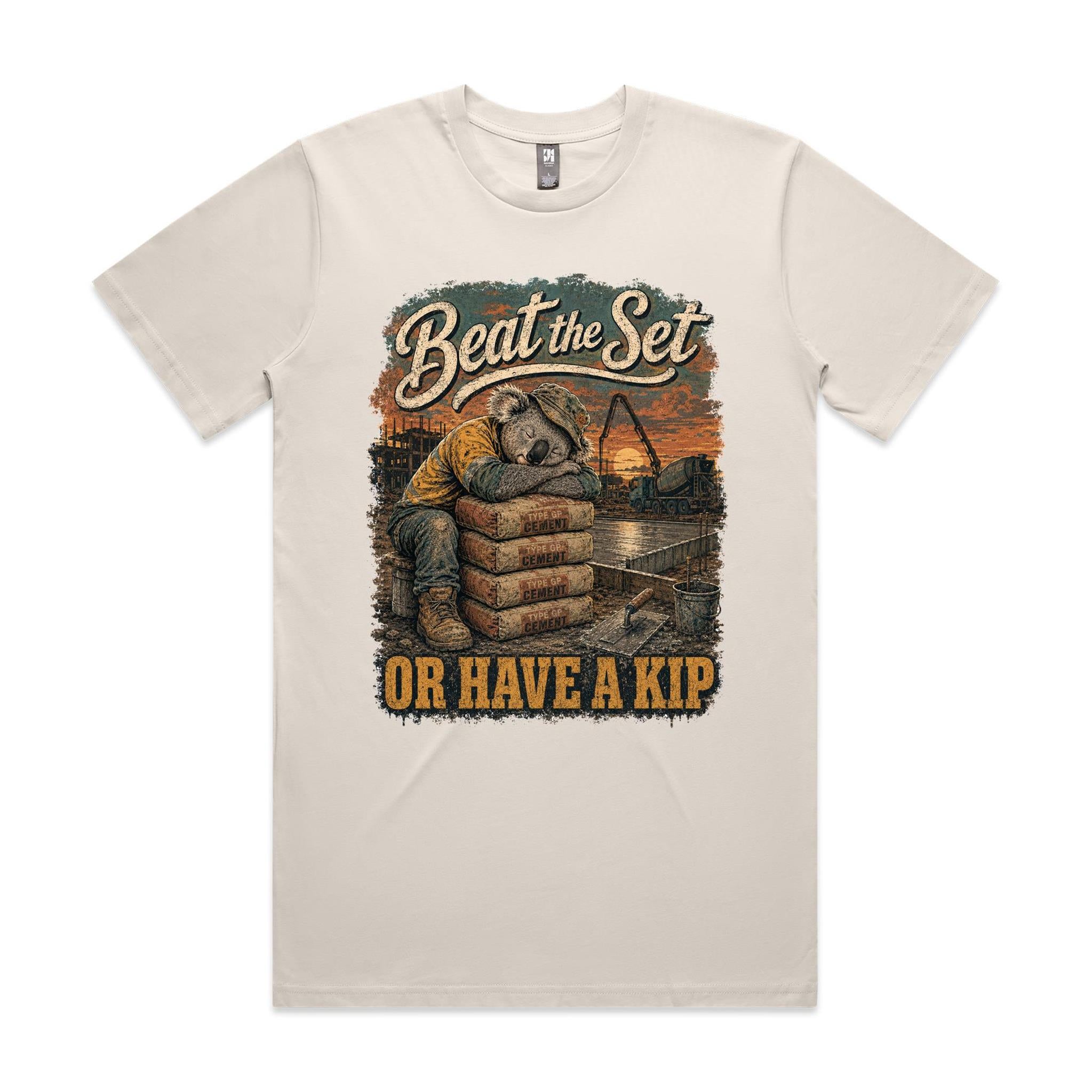 Beat the Set — Or Have a Kip | Koala Concreter Tee