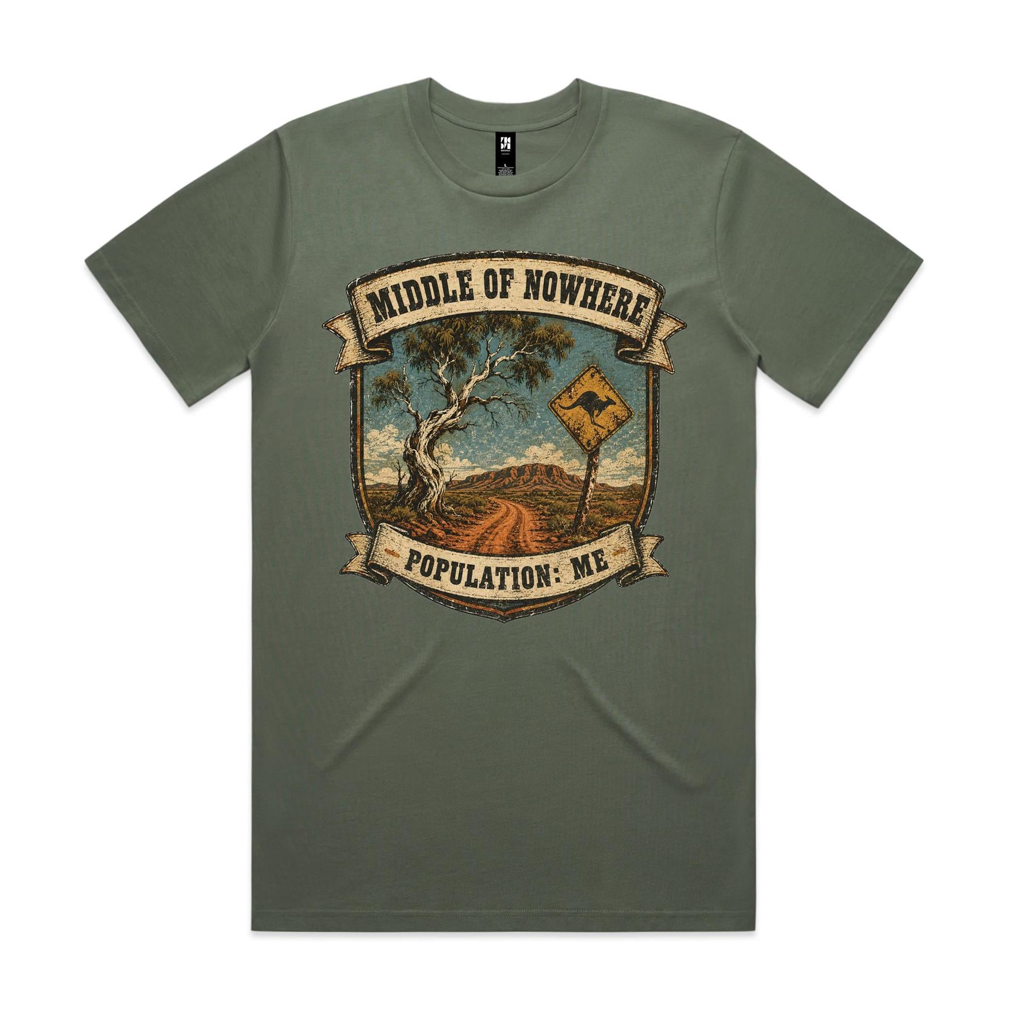 Middle of Nowhere, Population: Me — 4WD Tee