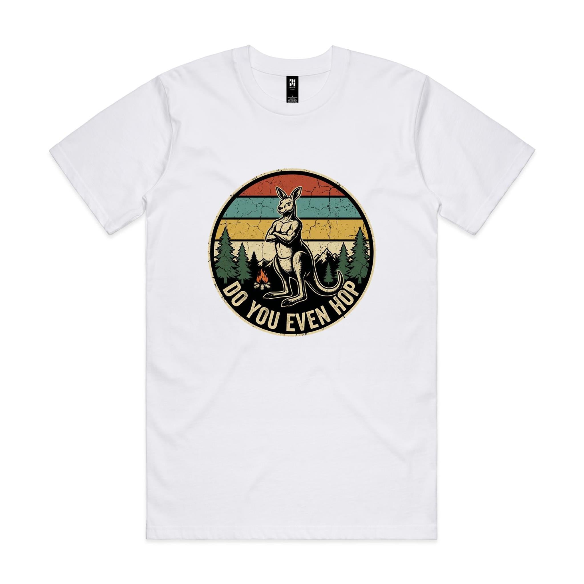 Do You Even Hop — Buff Kangaroo Retro Gym Tee