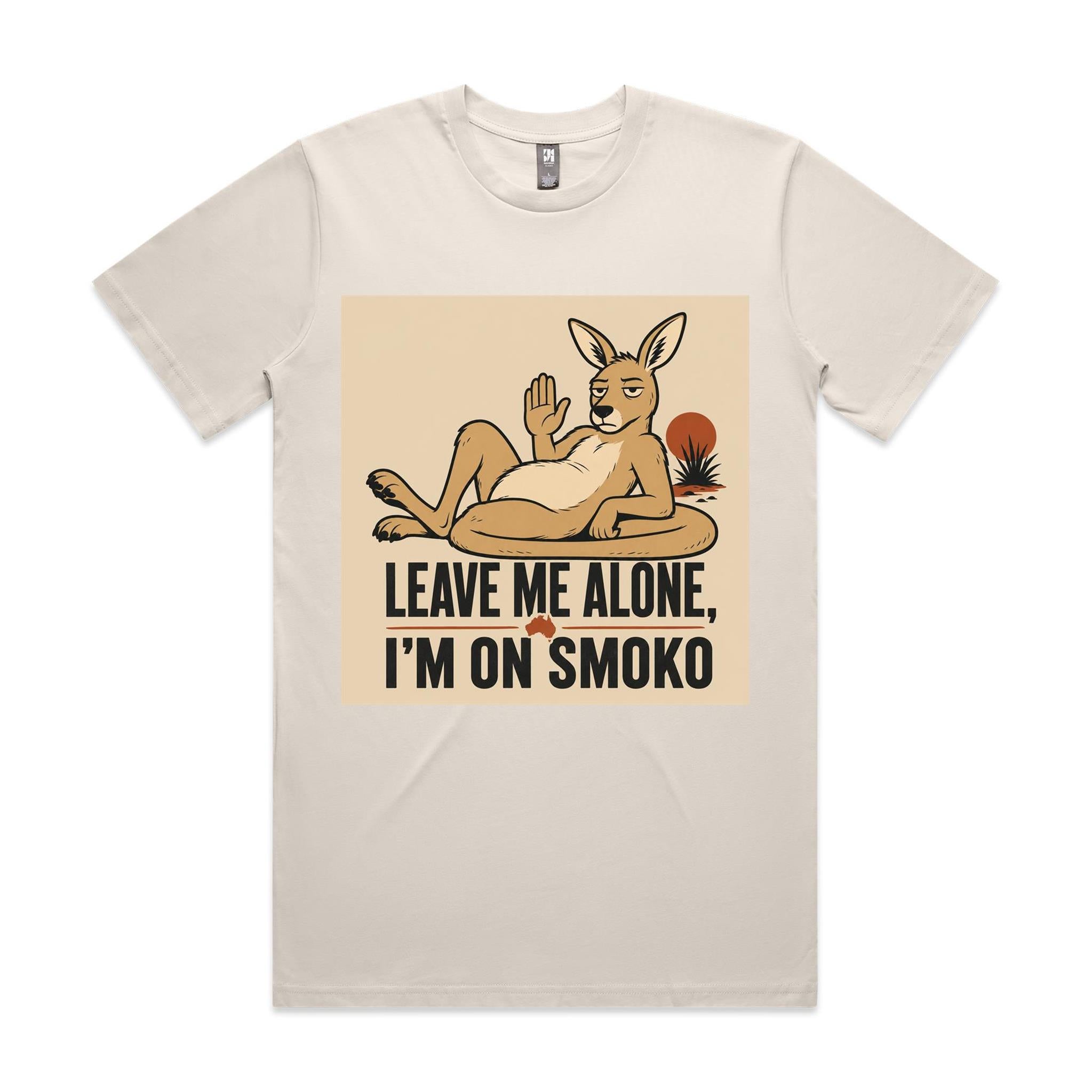 Leave Me Alone, I'm on Smoko — Reclining Kangaroo Tee