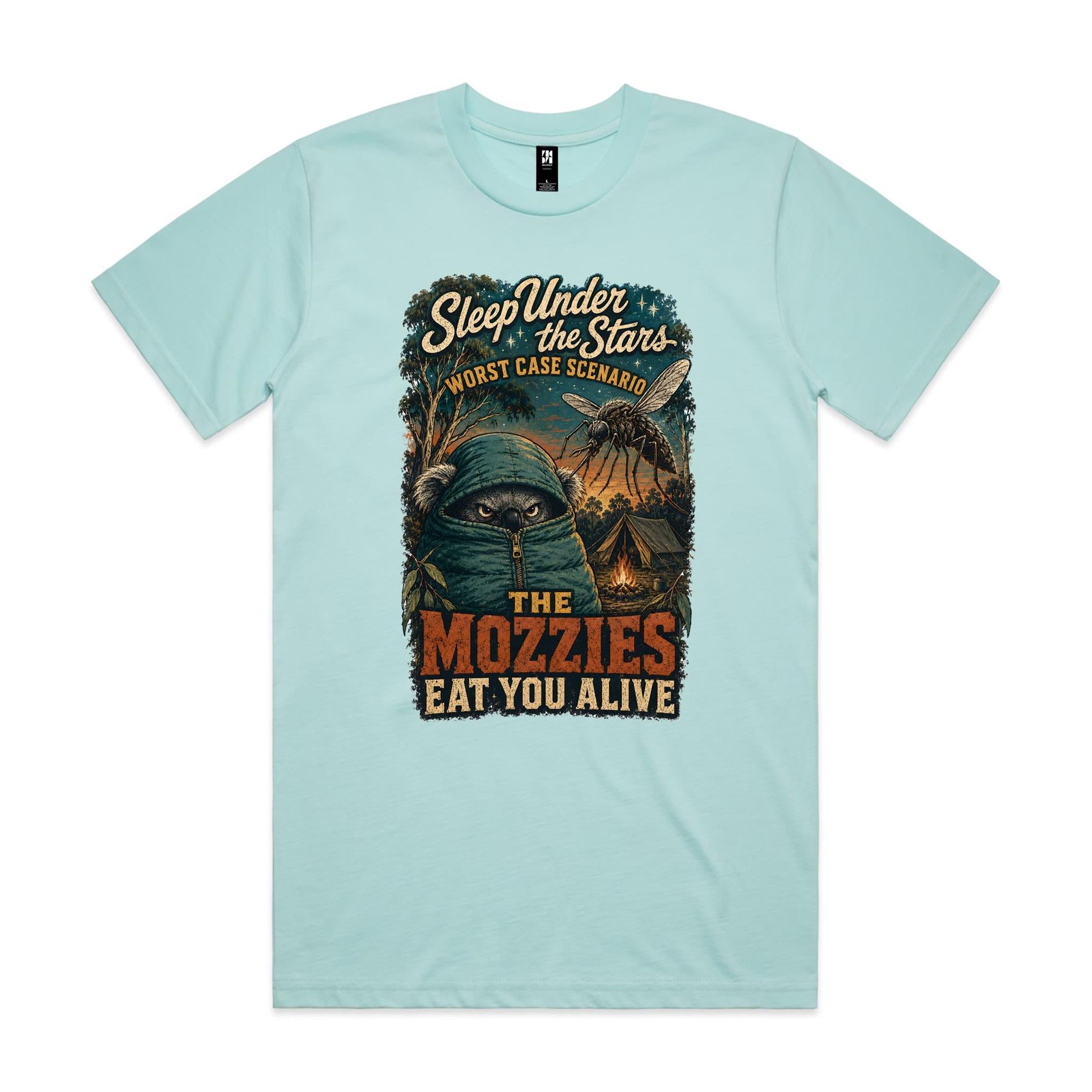 Sleep Under the Stars — The Mozzies Eat You Alive | Koala Camping Tee