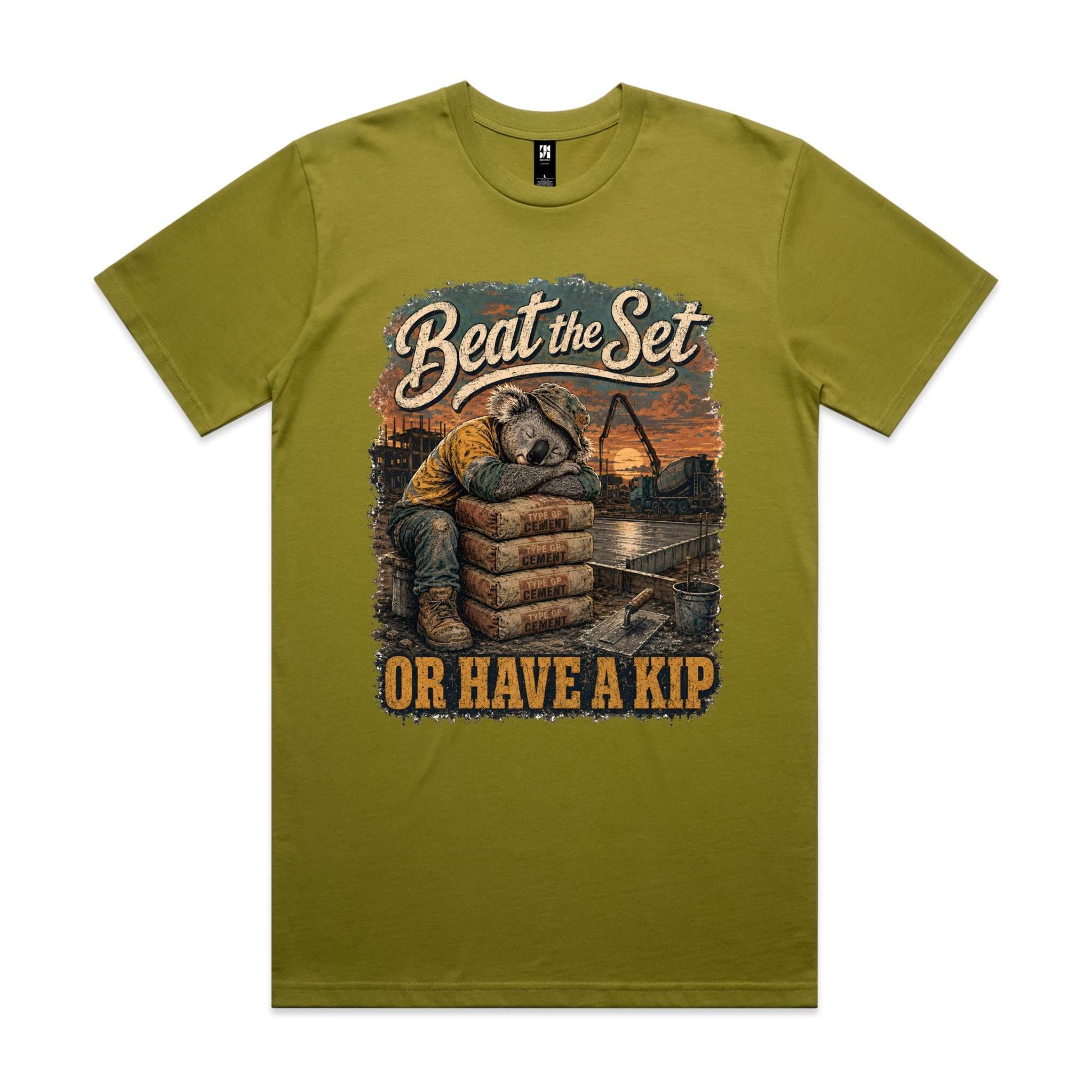 Beat the Set — Or Have a Kip | Koala Concreter Tee