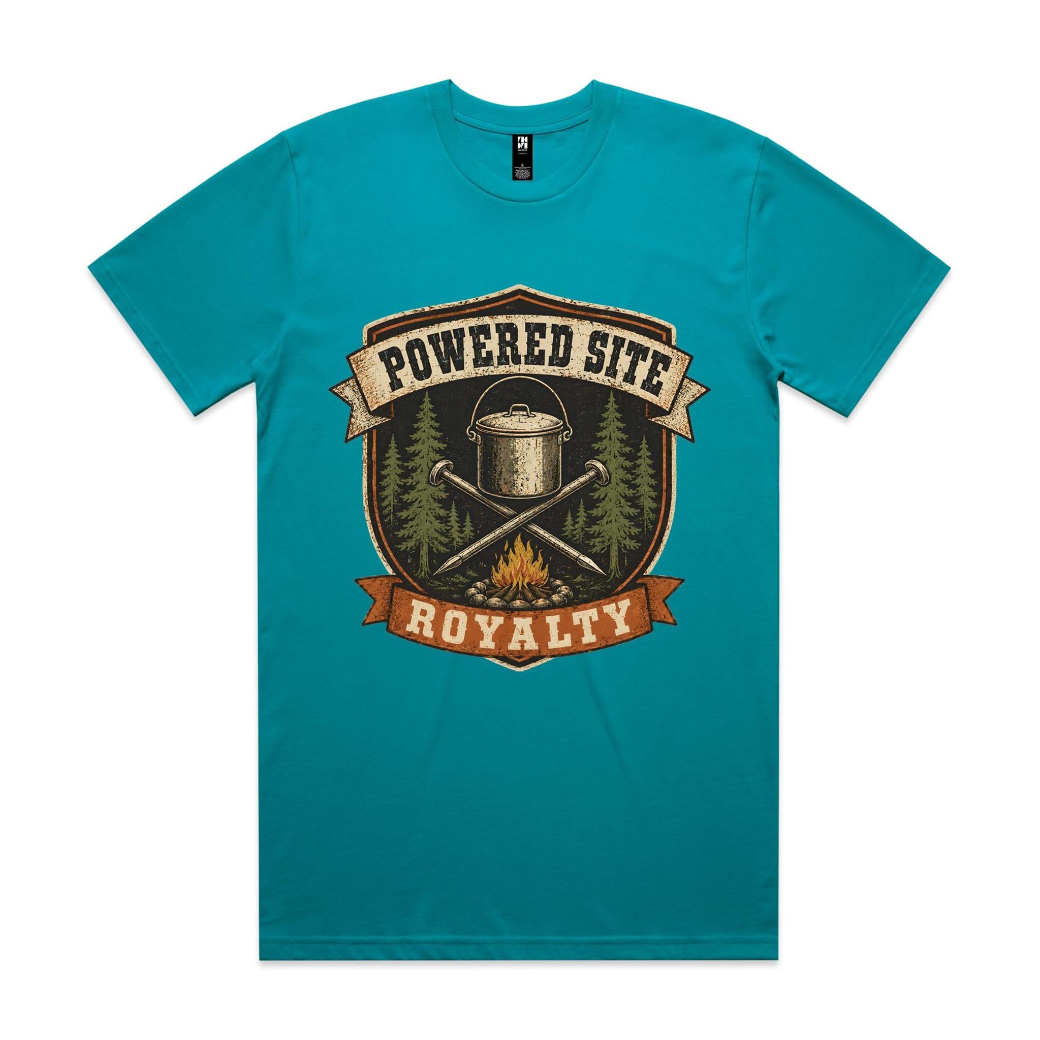 Powered Site Royalty — Camping Tee